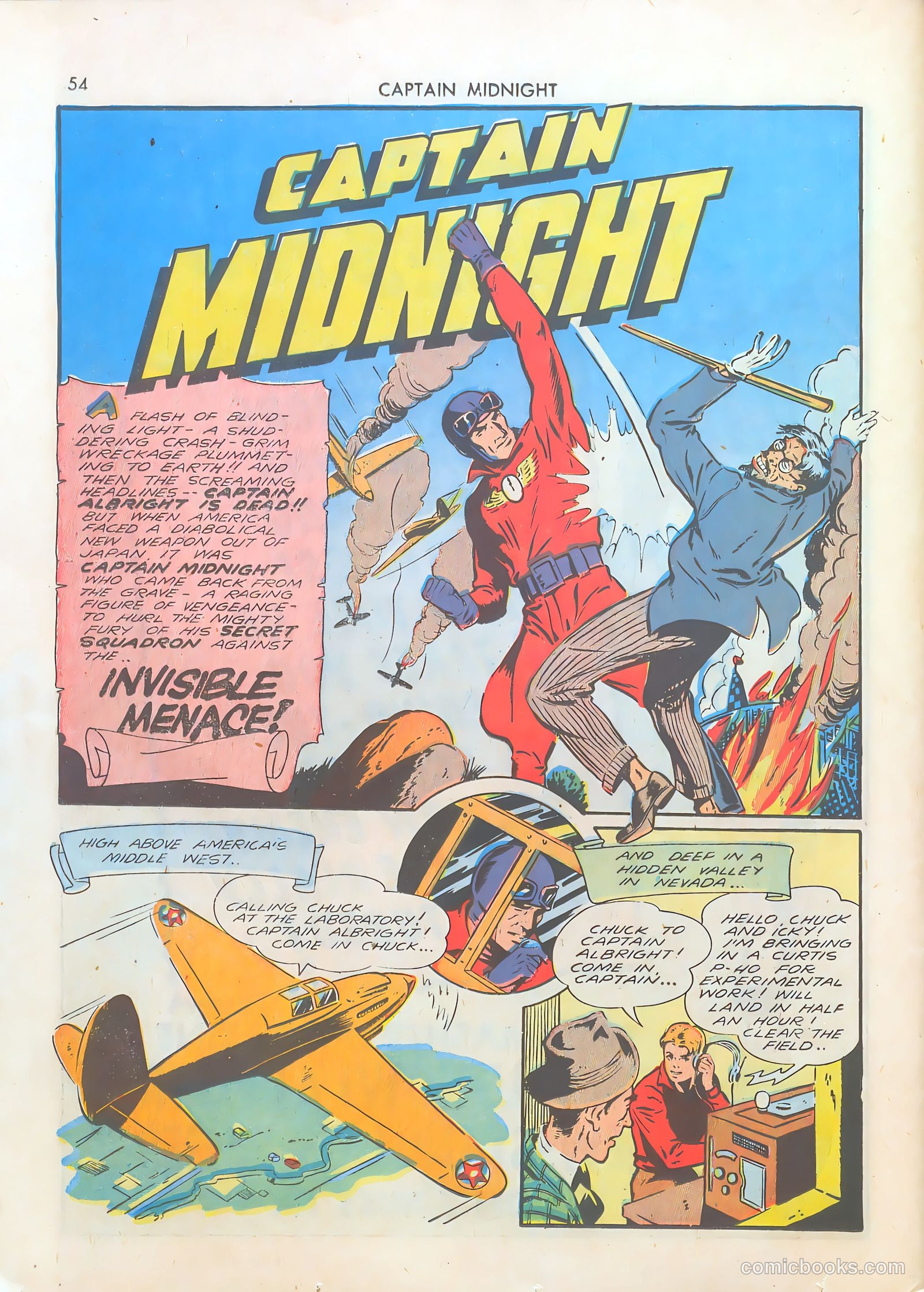 Captain Midnight #1 (1942) — page 54 of 60