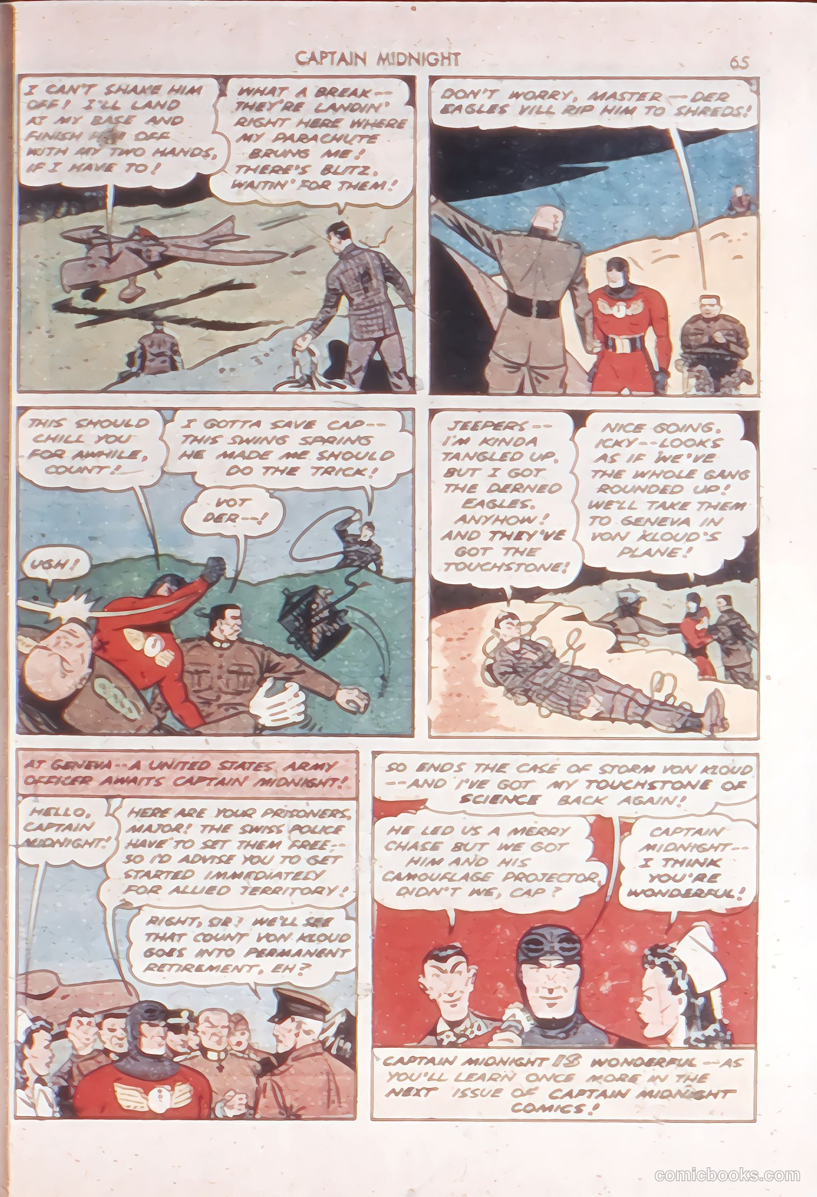 Captain Midnight #14 (1943) — page 63 of 66