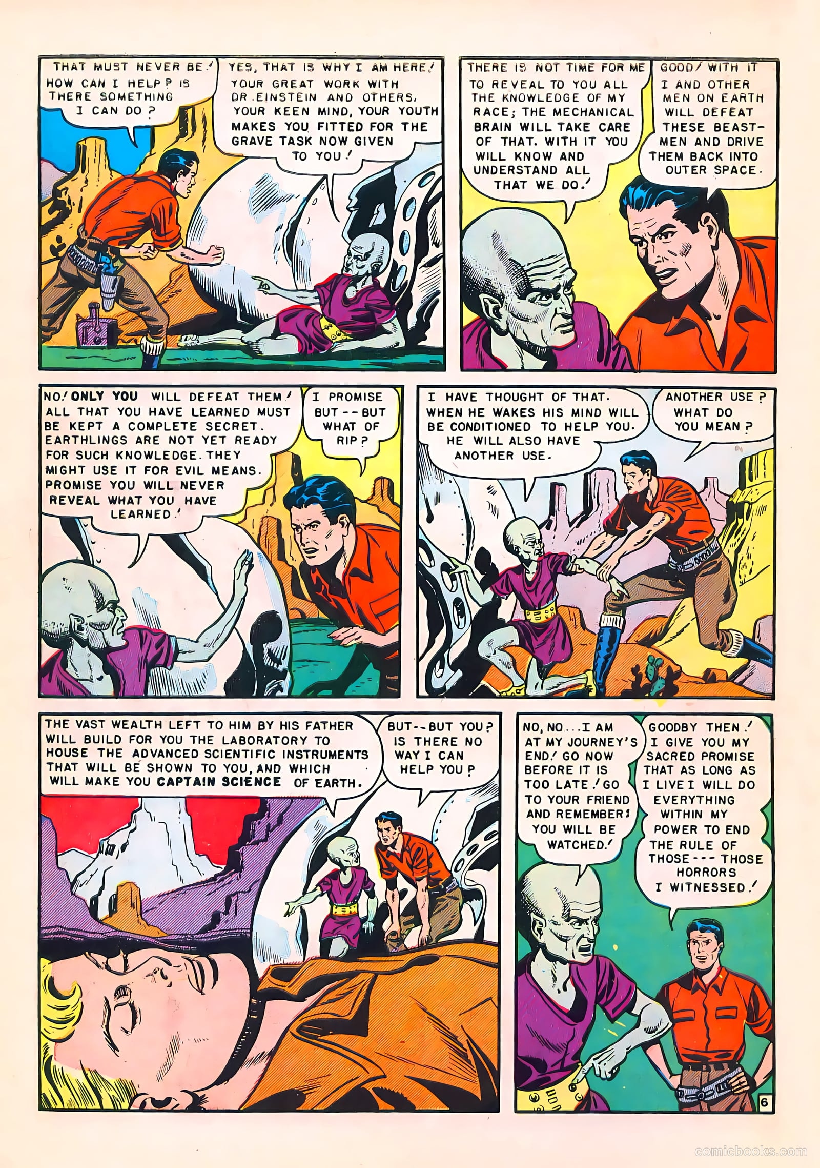 Captain Science #1 (1950) — page 8