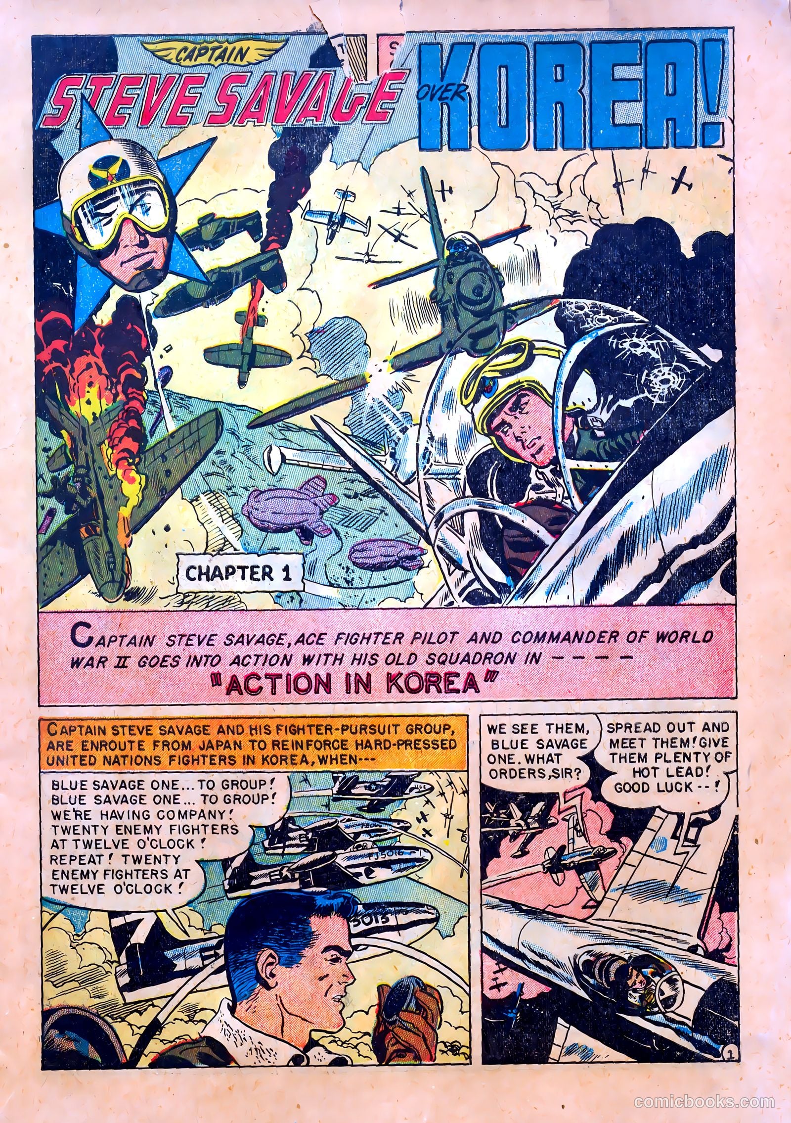 Captain Steve Savage #1 (1951) — page 3 of 36