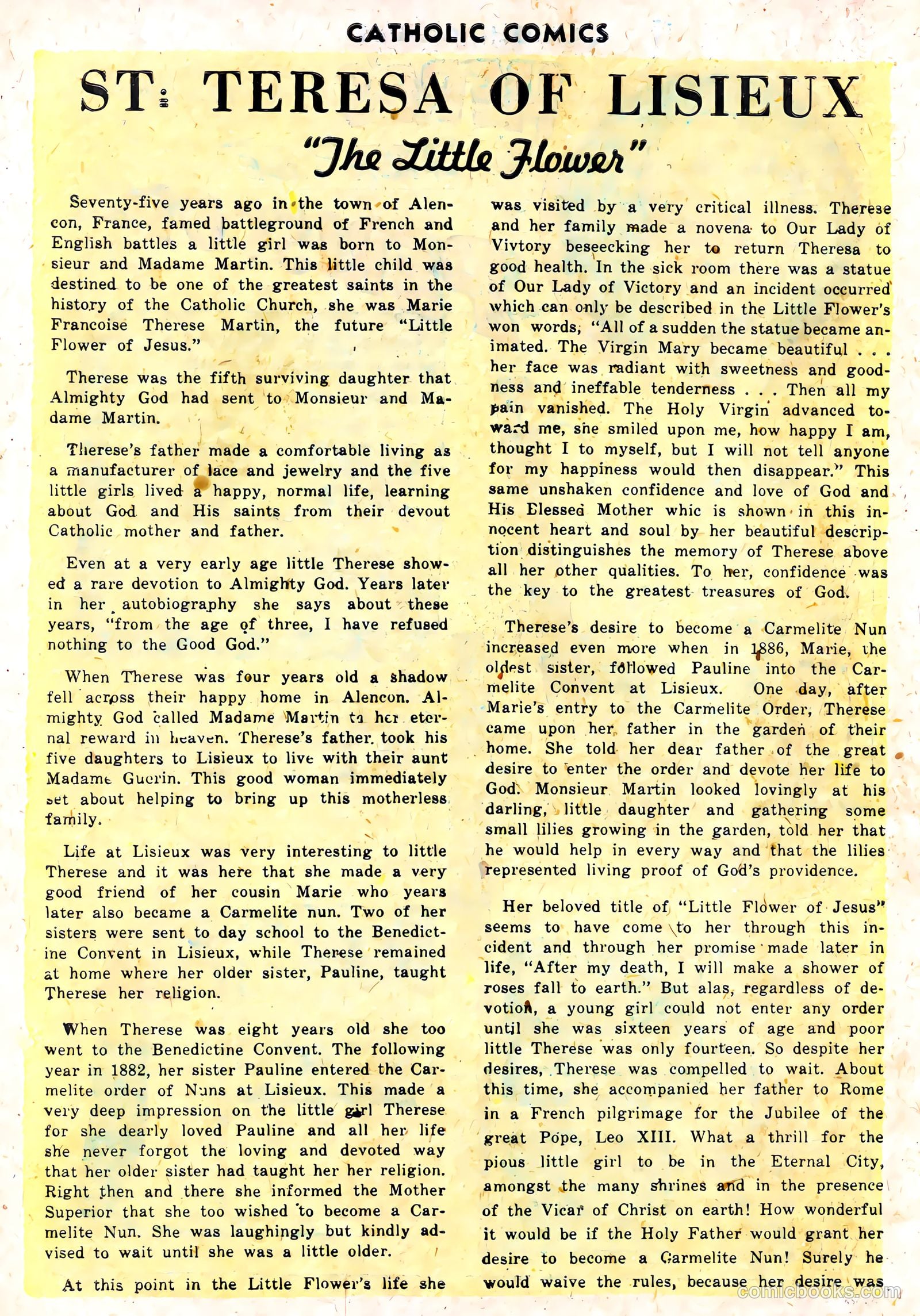 Catholic Comics #3 (1948) — page 23 of 35