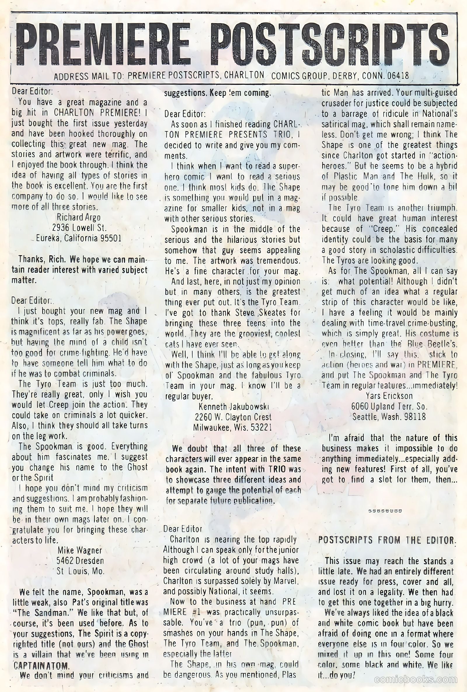 Charlton Premiere #1 (1967) — page 22