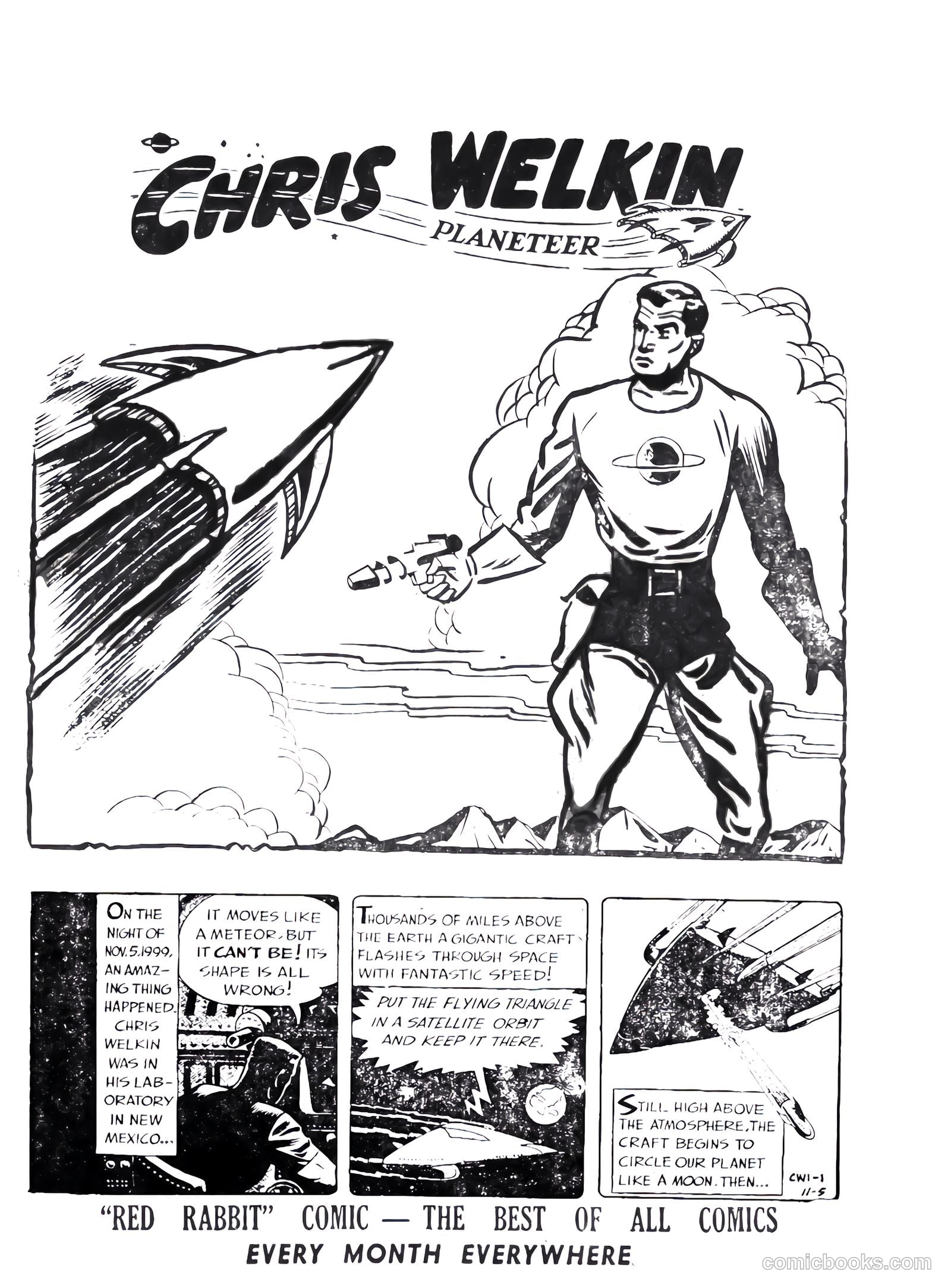Chris Welkin Planeteer #1 (1950) — page 2 of 25