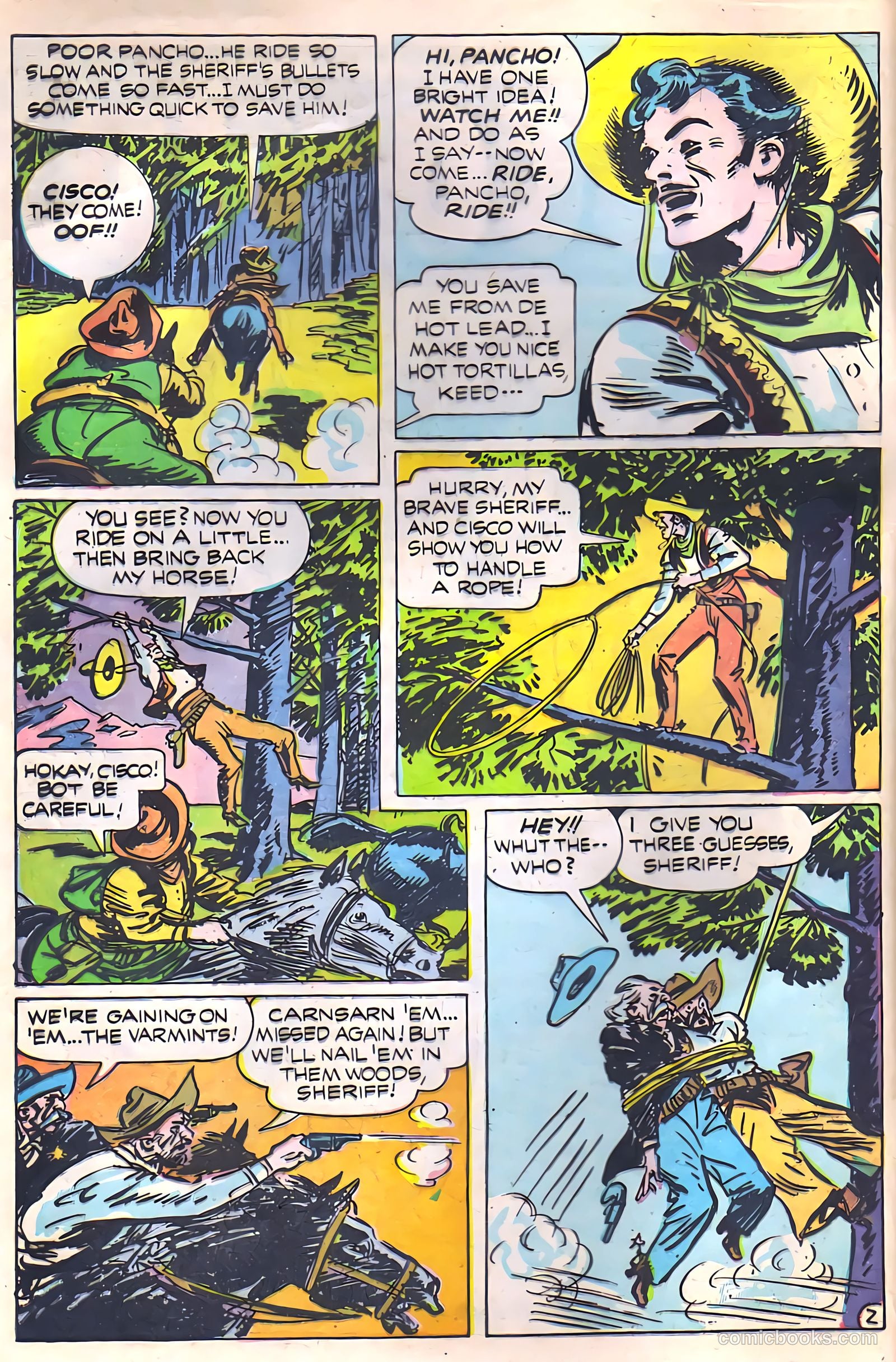 Cisco Kid Comics #1 (1944) — page 4 of 36