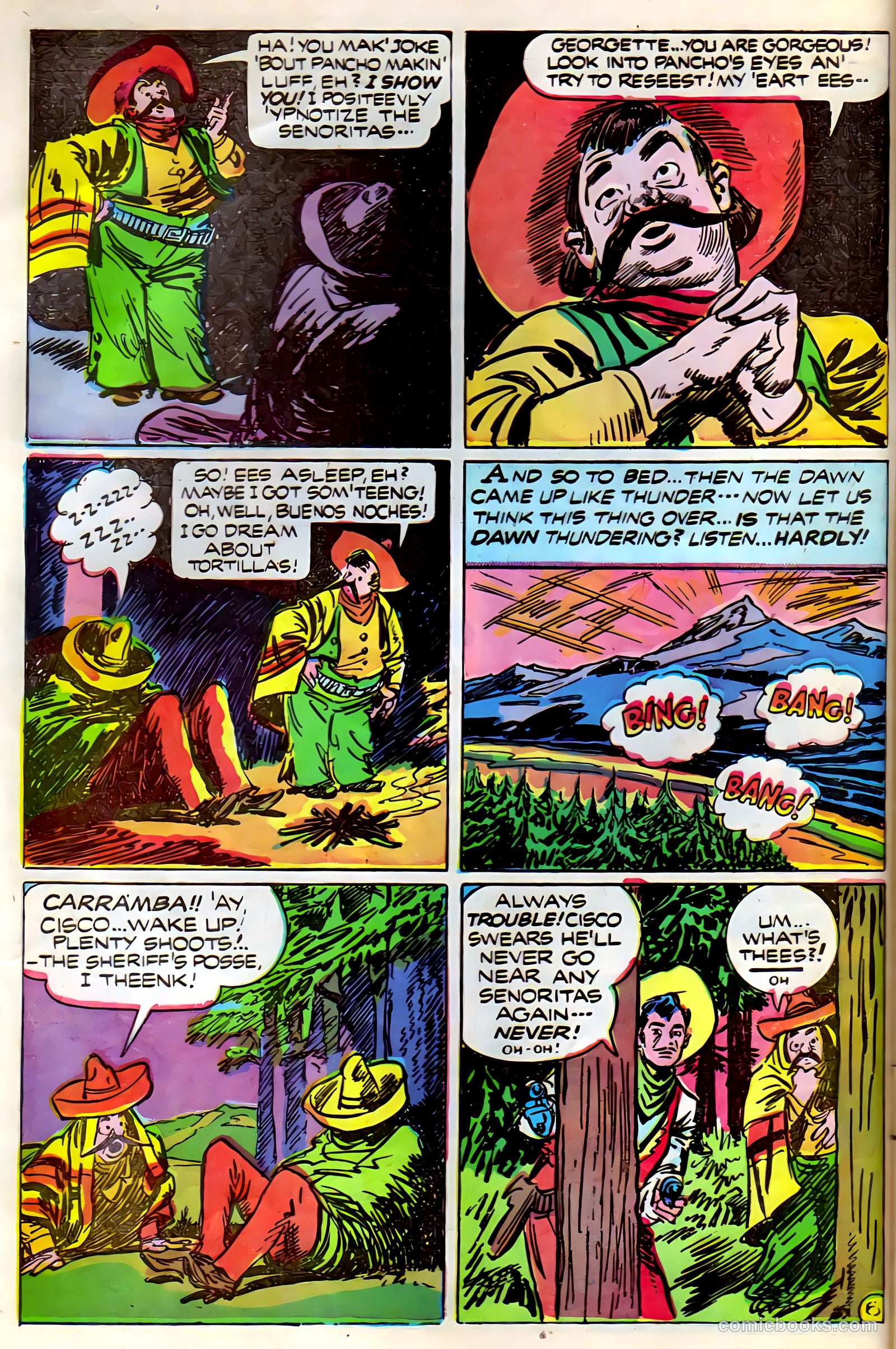 Cisco Kid Comics #1 (1944) — page 8 of 36