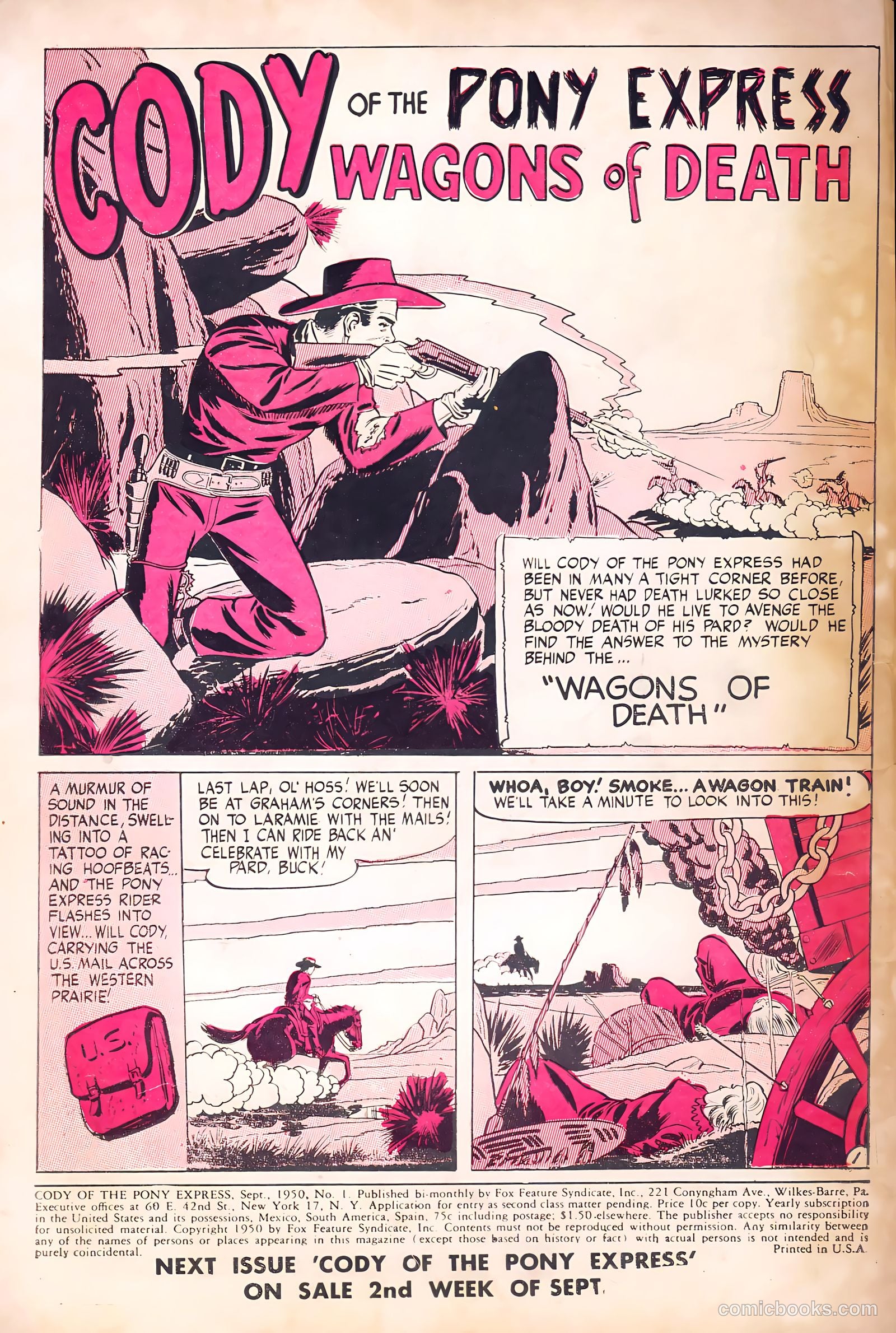 Cody of the Pony Express #1 (1950) — page 2 of 36