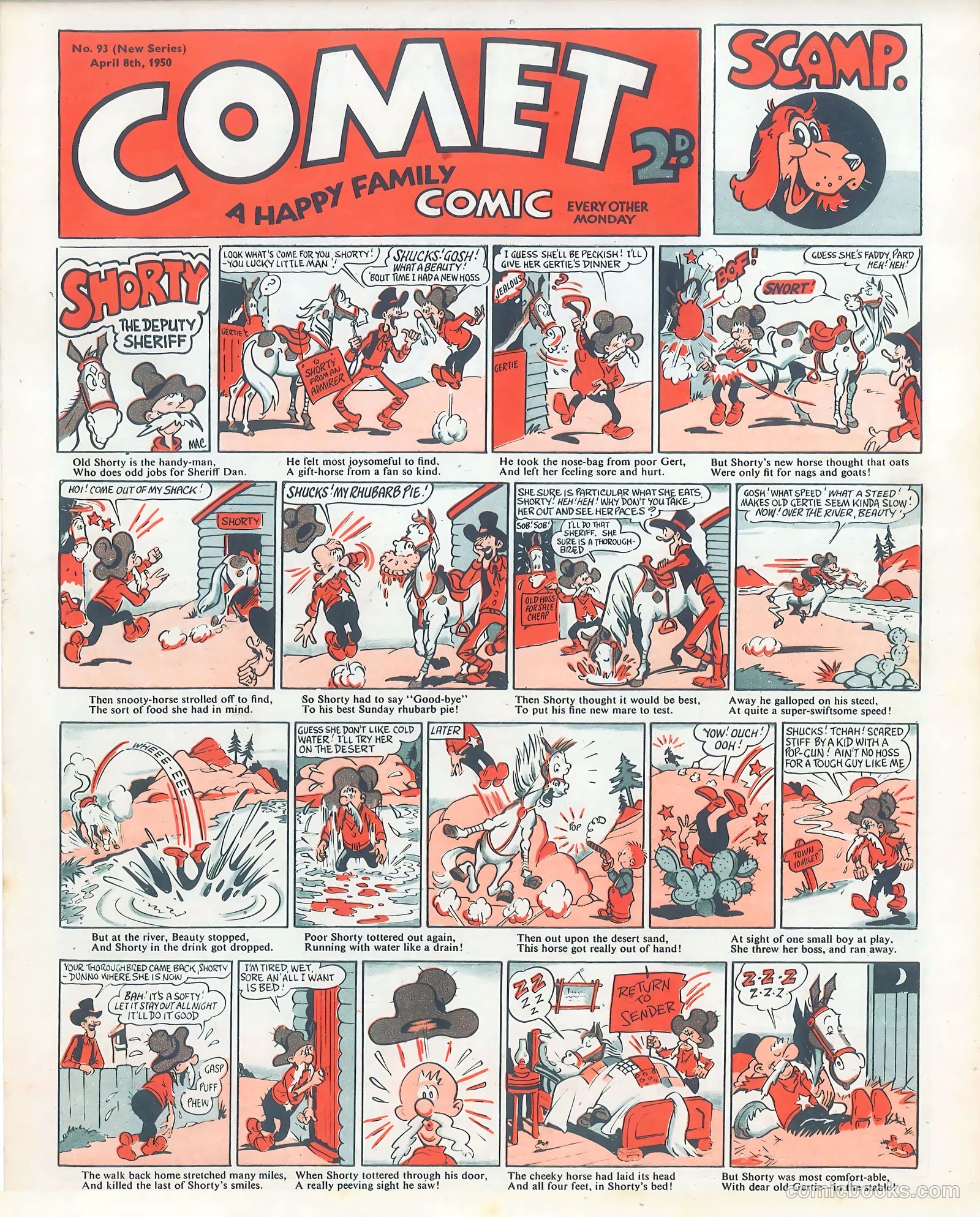 Comet #93 (1950) — page 1 of 8