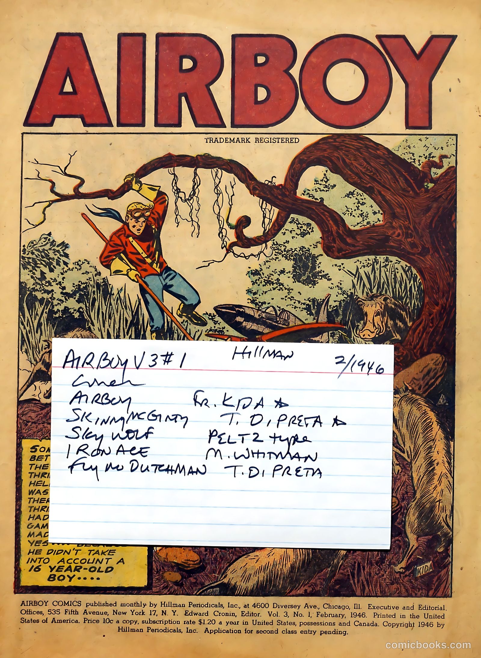 Airboy Comics #1 (1953) — page 53 of 53