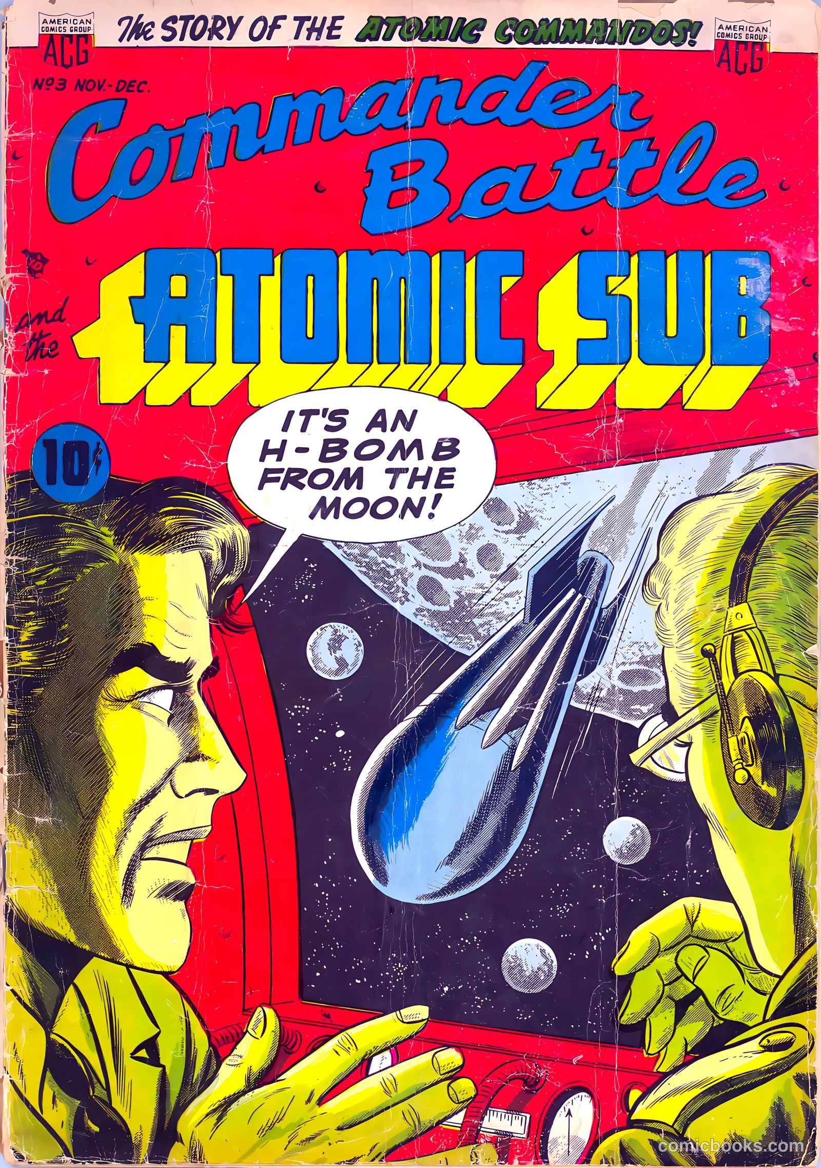 Commander Battle and the Atomic Sub #3 cover
