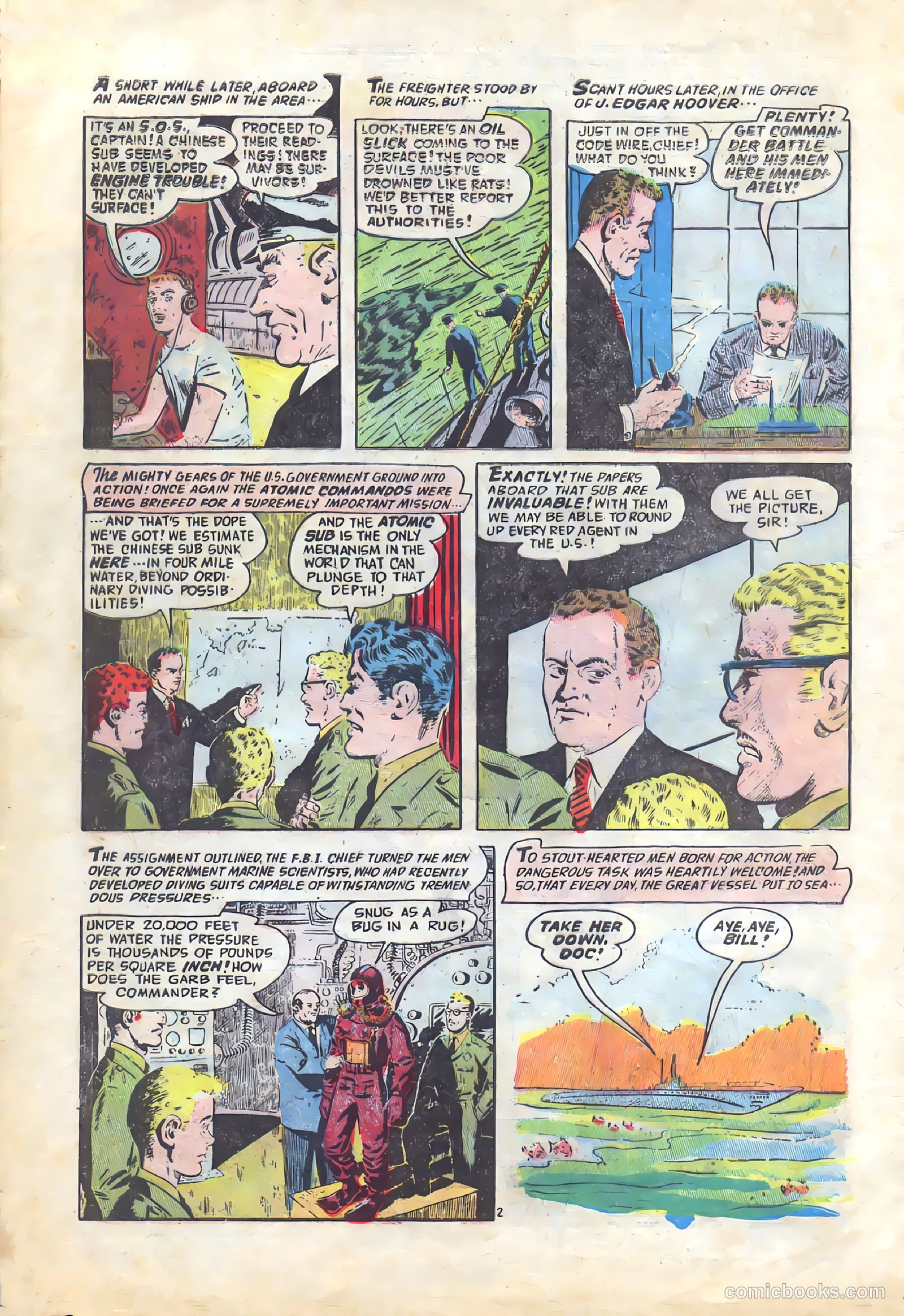 Commander Battle and the Atomic Sub #5 (1955) — page 4 of 36