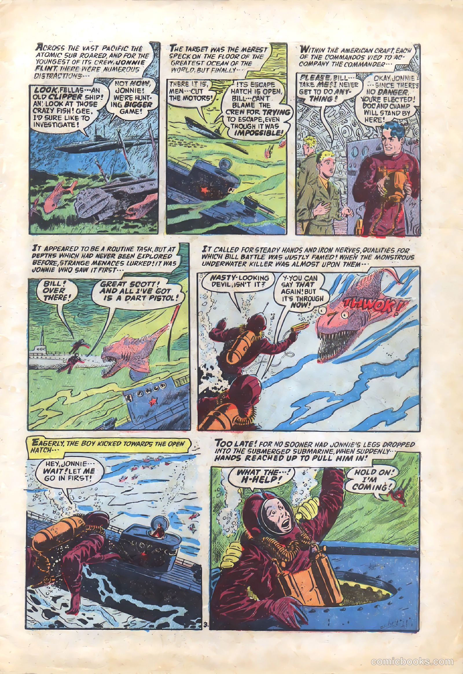 Commander Battle and the Atomic Sub #5 (1955) — page 5 of 36