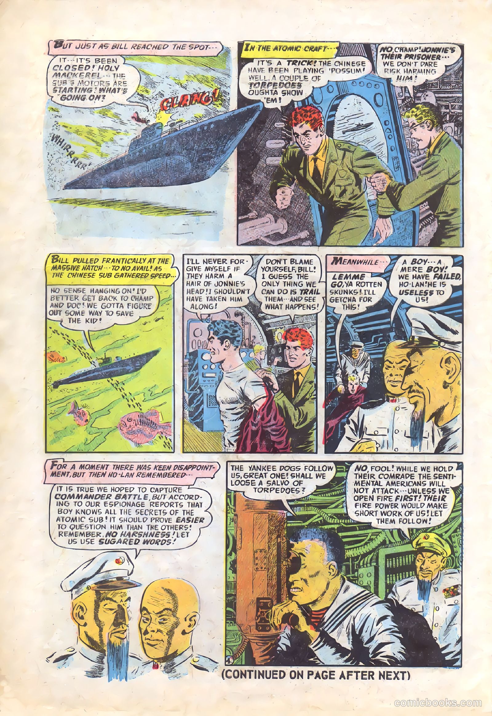 Commander Battle and the Atomic Sub #5 (1955) — page 6 of 36