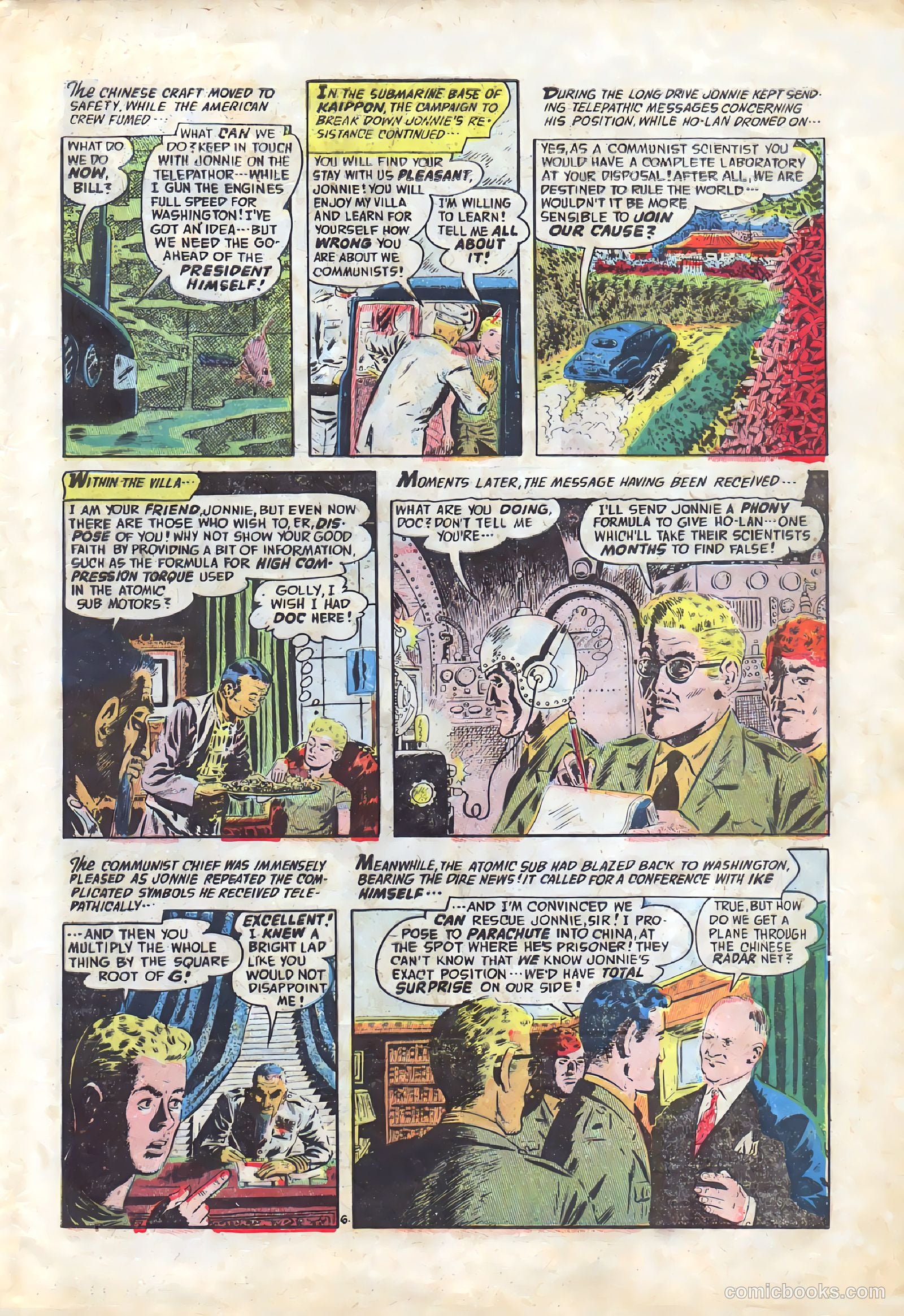 Commander Battle and the Atomic Sub #5 (1955) — page 9 of 36