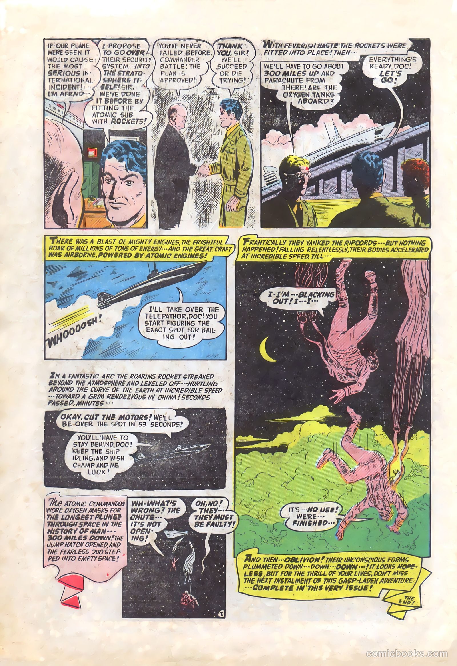 Commander Battle and the Atomic Sub #5 (1955) — page 10 of 36