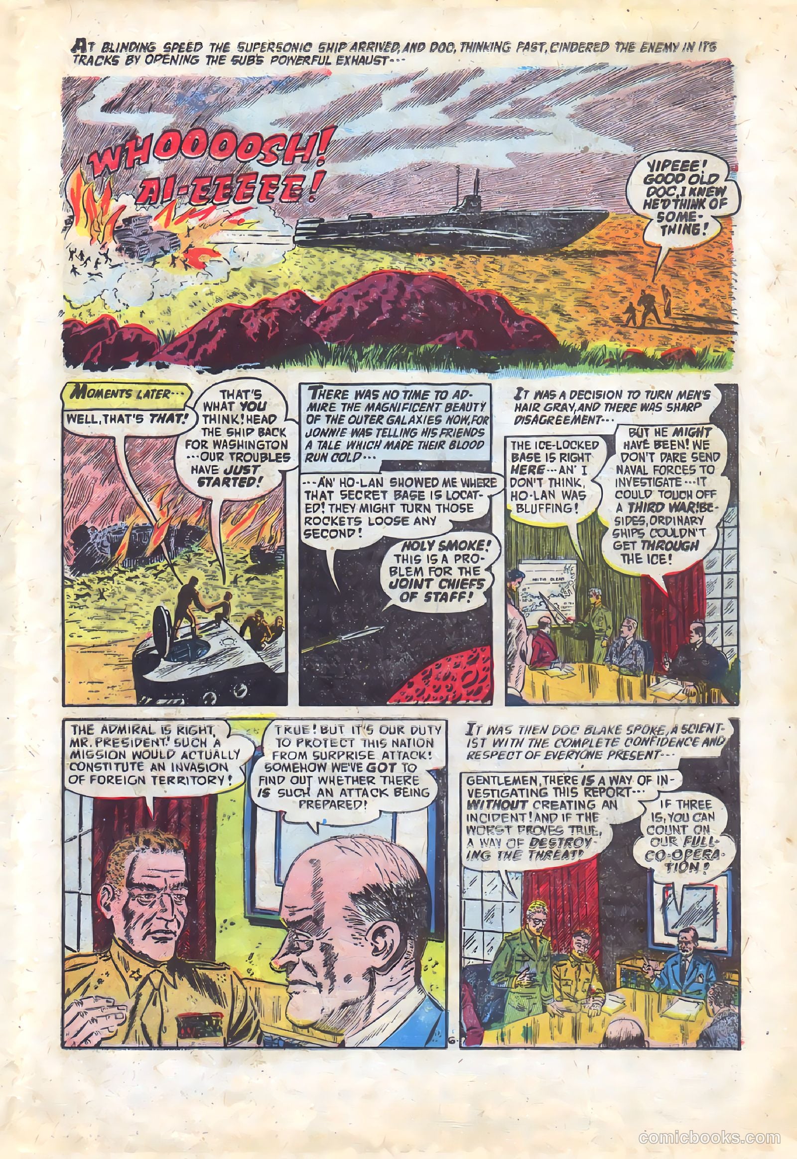 Commander Battle and the Atomic Sub #5 (1955) — page 21 of 36