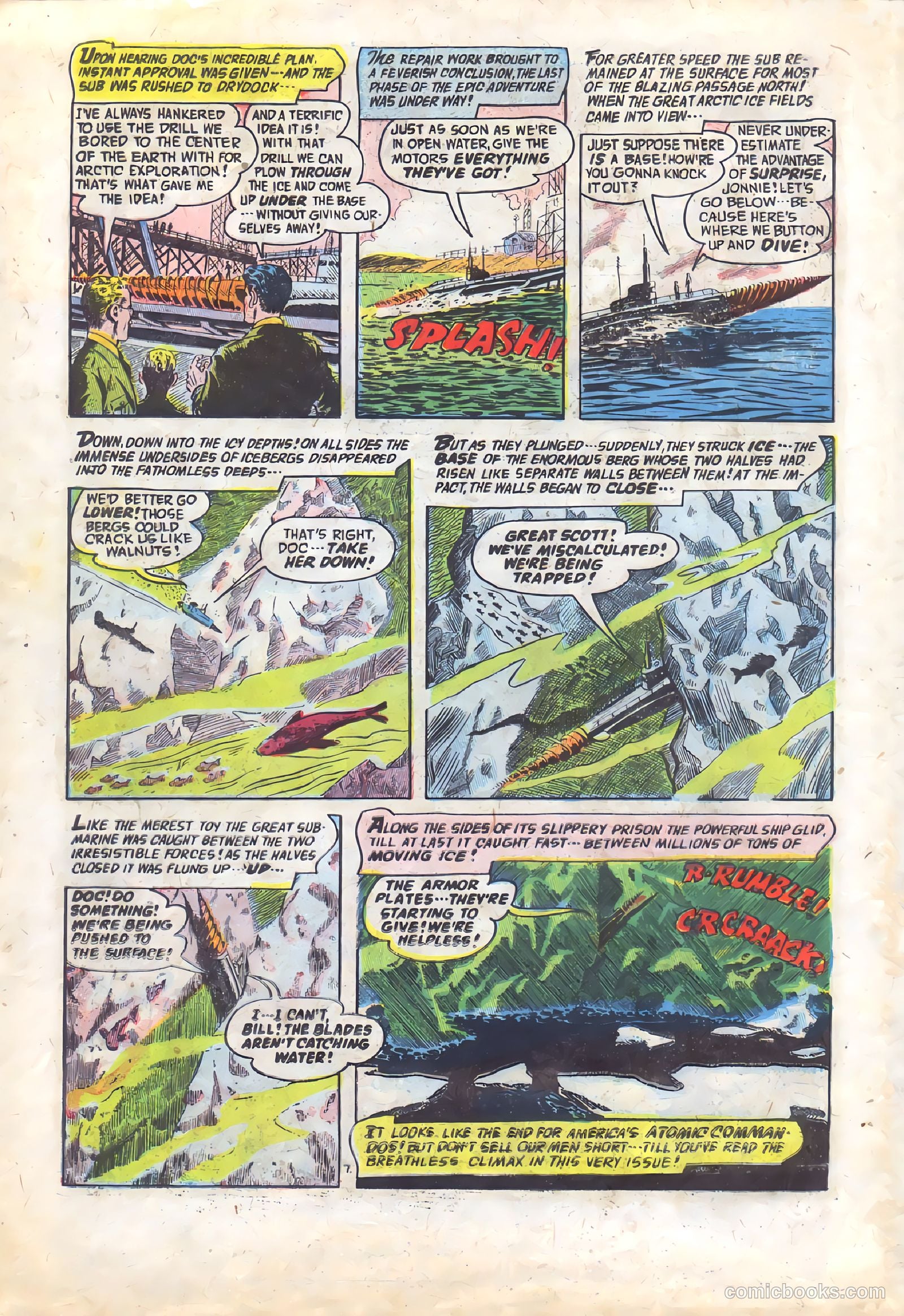 Commander Battle and the Atomic Sub #5 (1955) — page 22 of 36