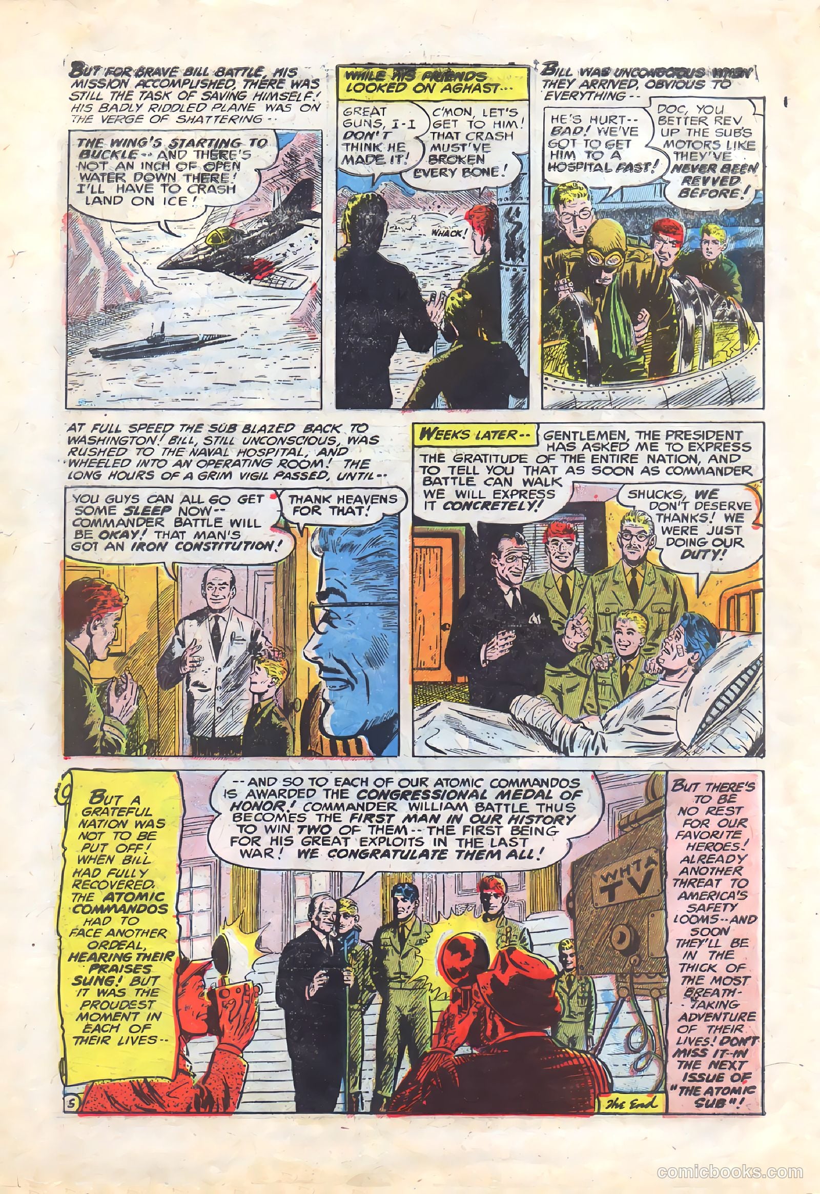 Commander Battle and the Atomic Sub #5 (1955) — page 30 of 36