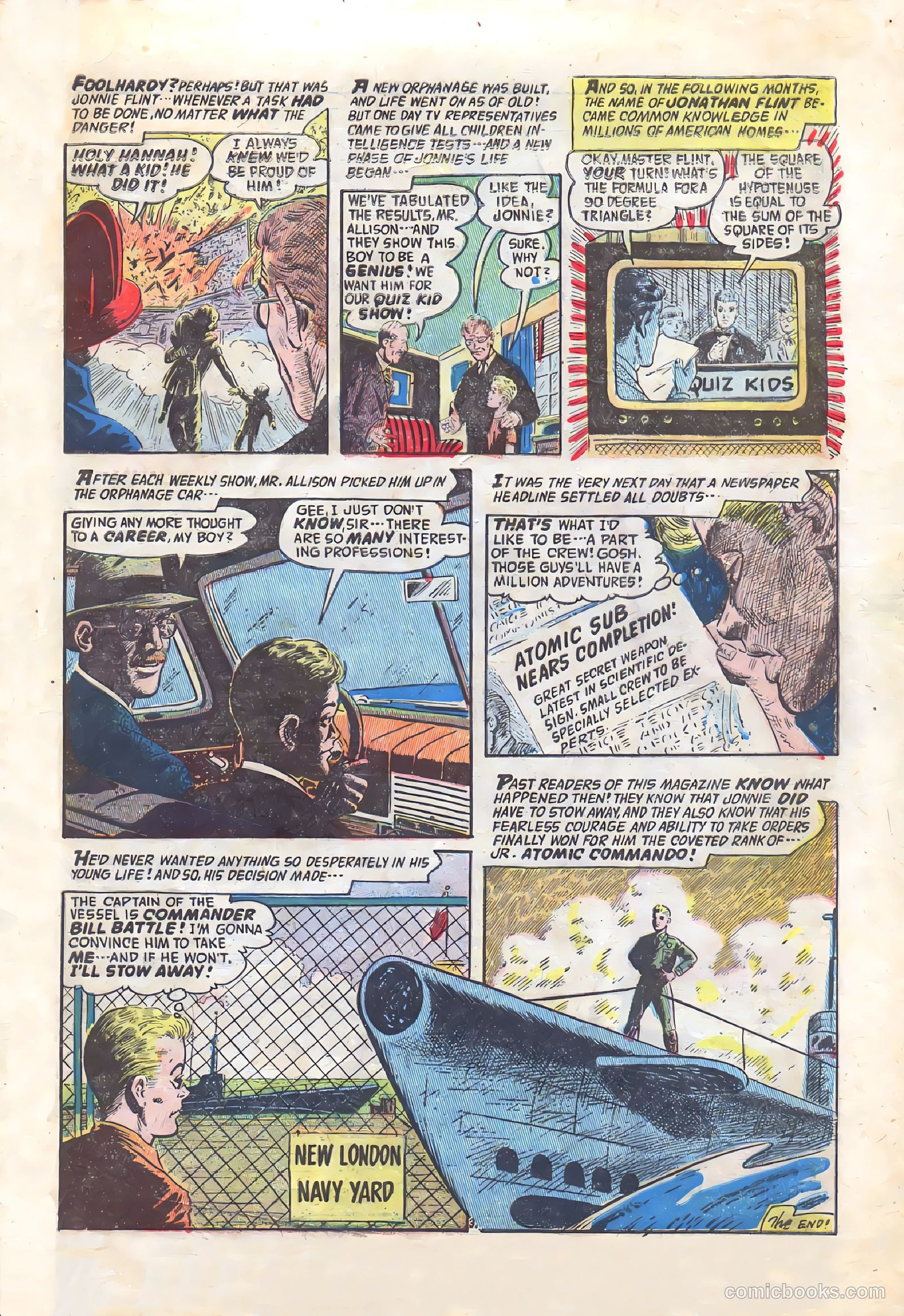 Commander Battle and the Atomic Sub #5 (1955) — page 33 of 36