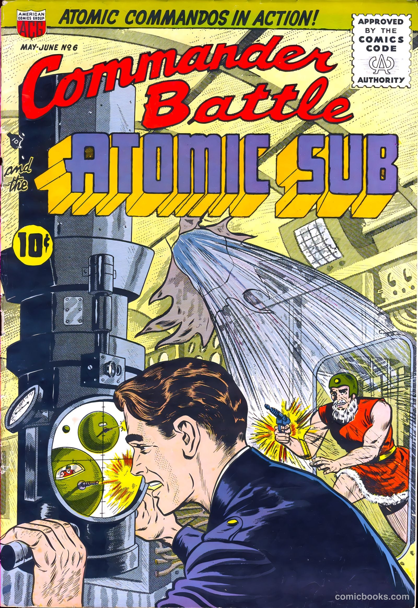 Commander Battle and the Atomic Sub #6 cover
