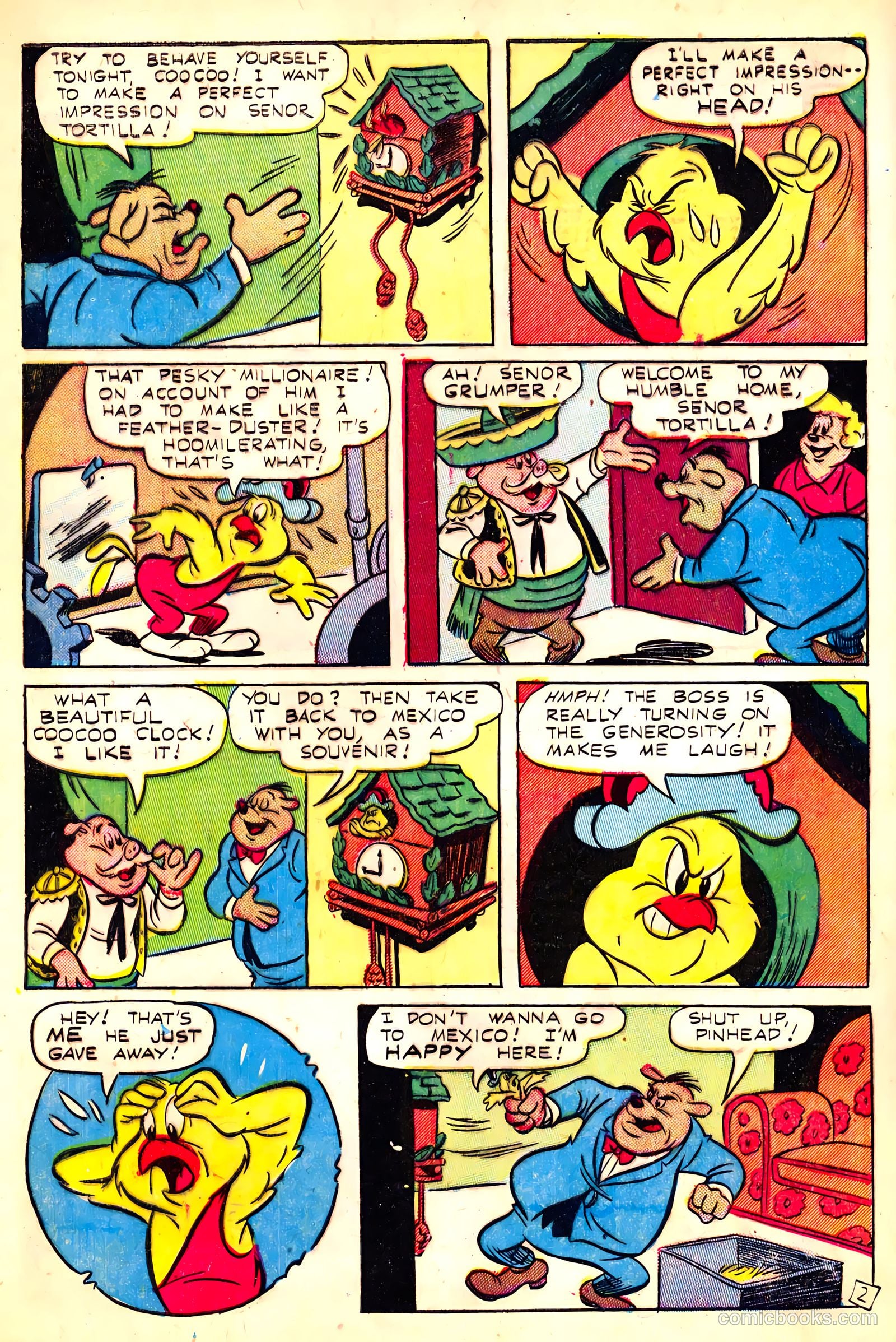 Coo Coo, the Bird Brain #58 (1951, Animated Cartoons, Inc.) — page 4 of 36