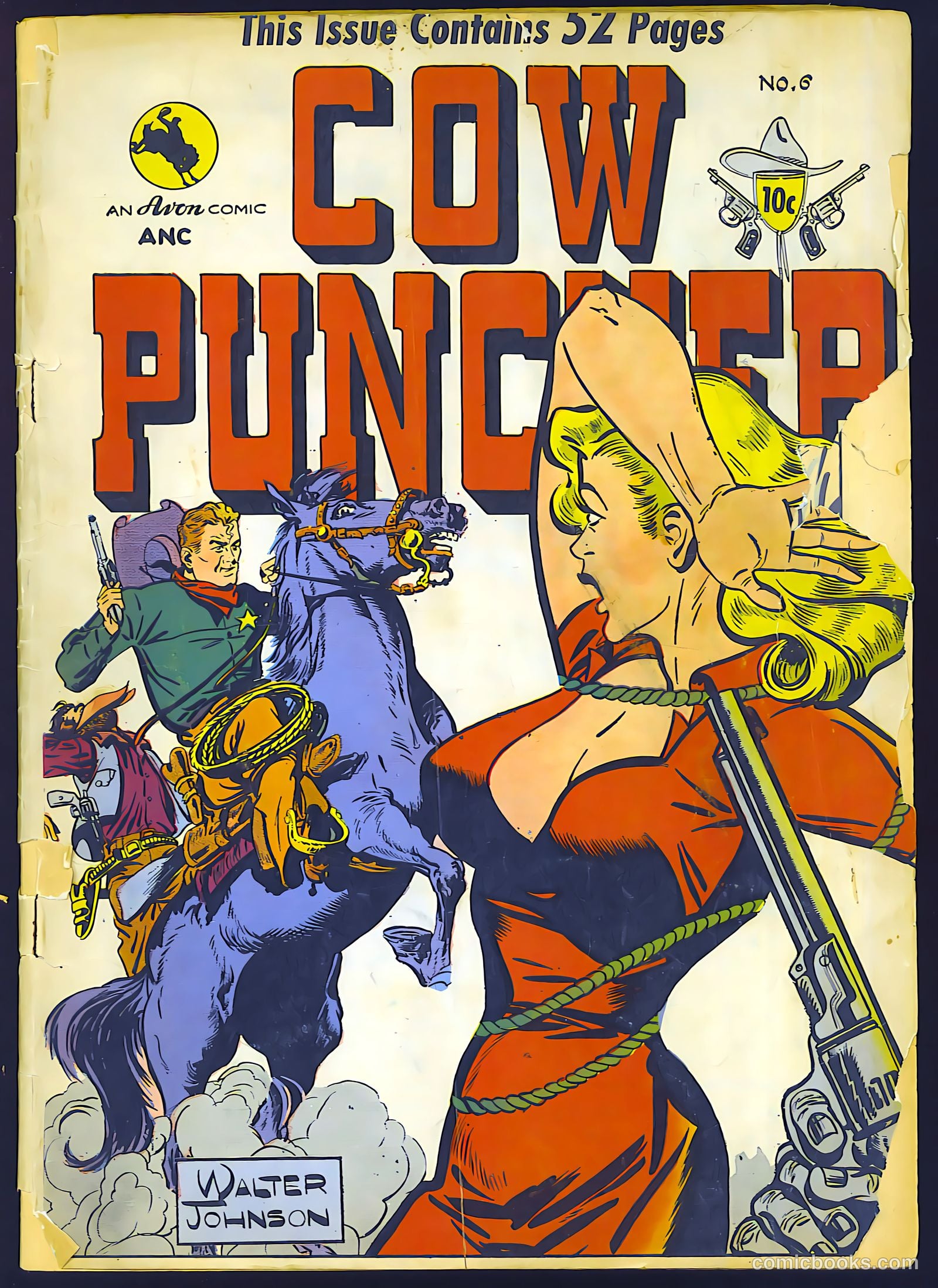 Cow Puncher Comics #6 cover
