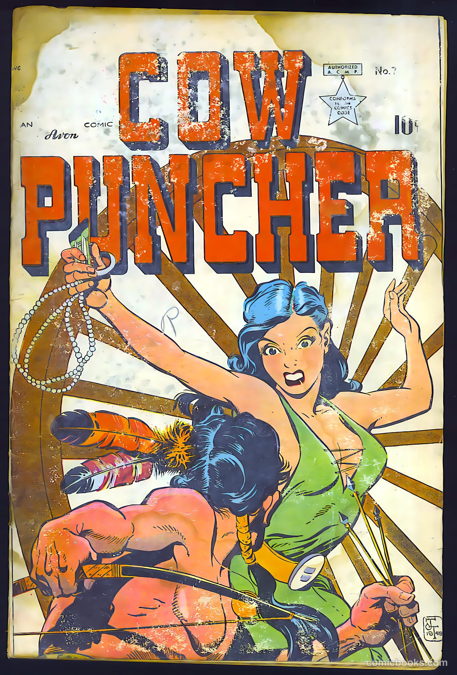 Cow Puncher Comics #7 cover