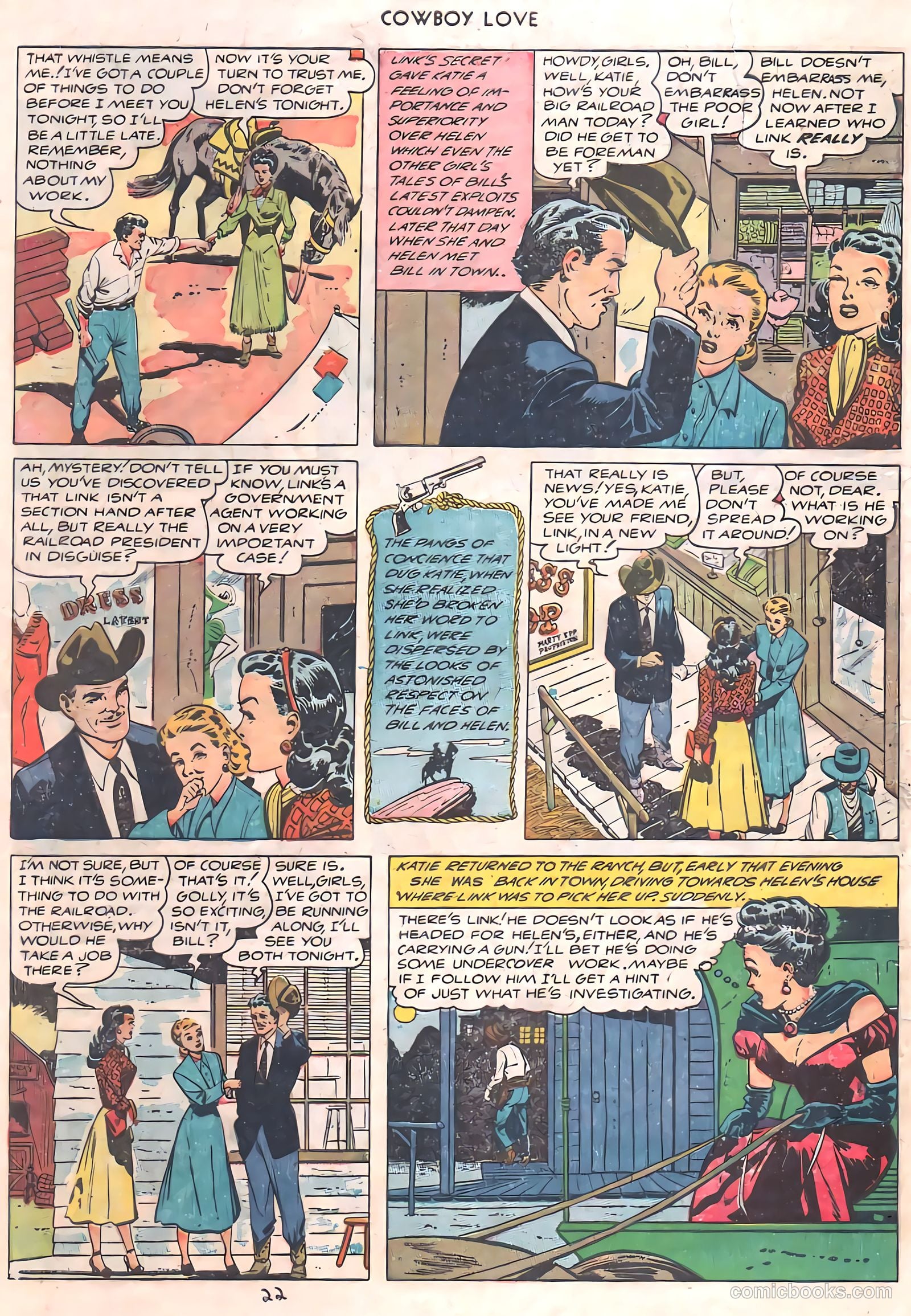 Cowboy Love #10 (1950) — page 21 of 45