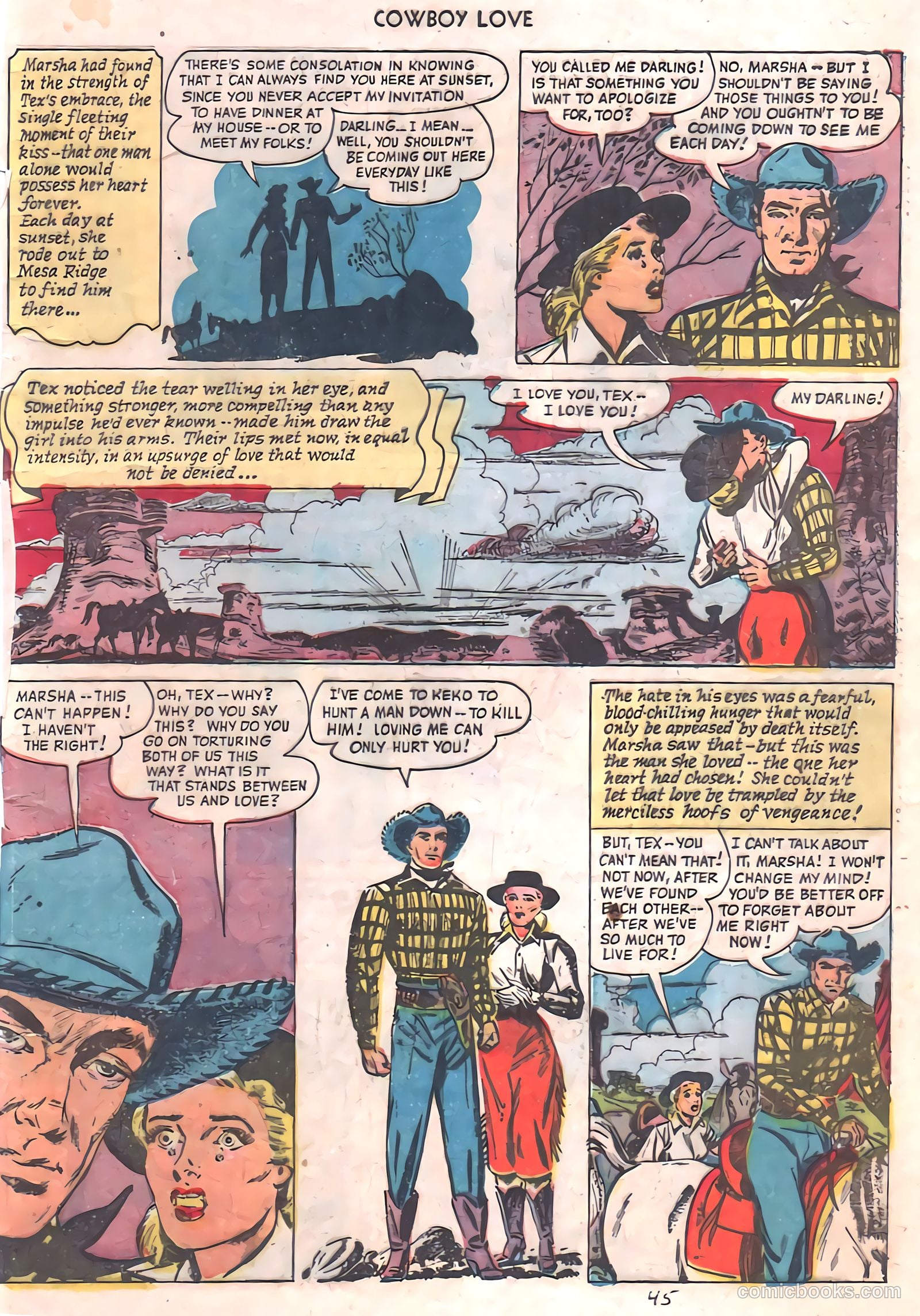 Cowboy Love #10 (1950) — page 40 of 45
