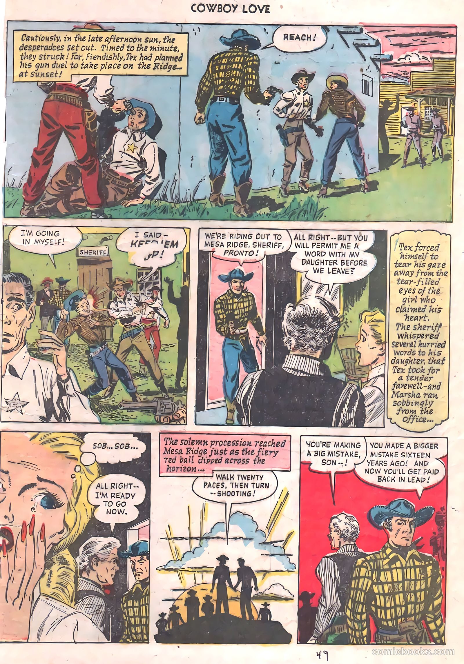 Cowboy Love #10 (1950) — page 44 of 45