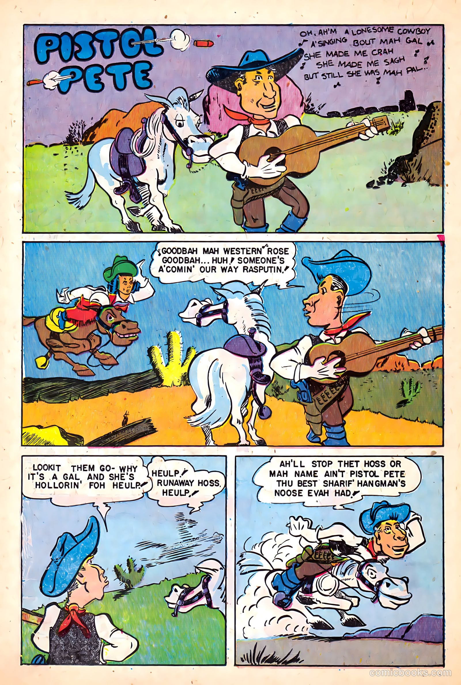 Cowboy Western Comics #17 (1948) — page 22 of 36