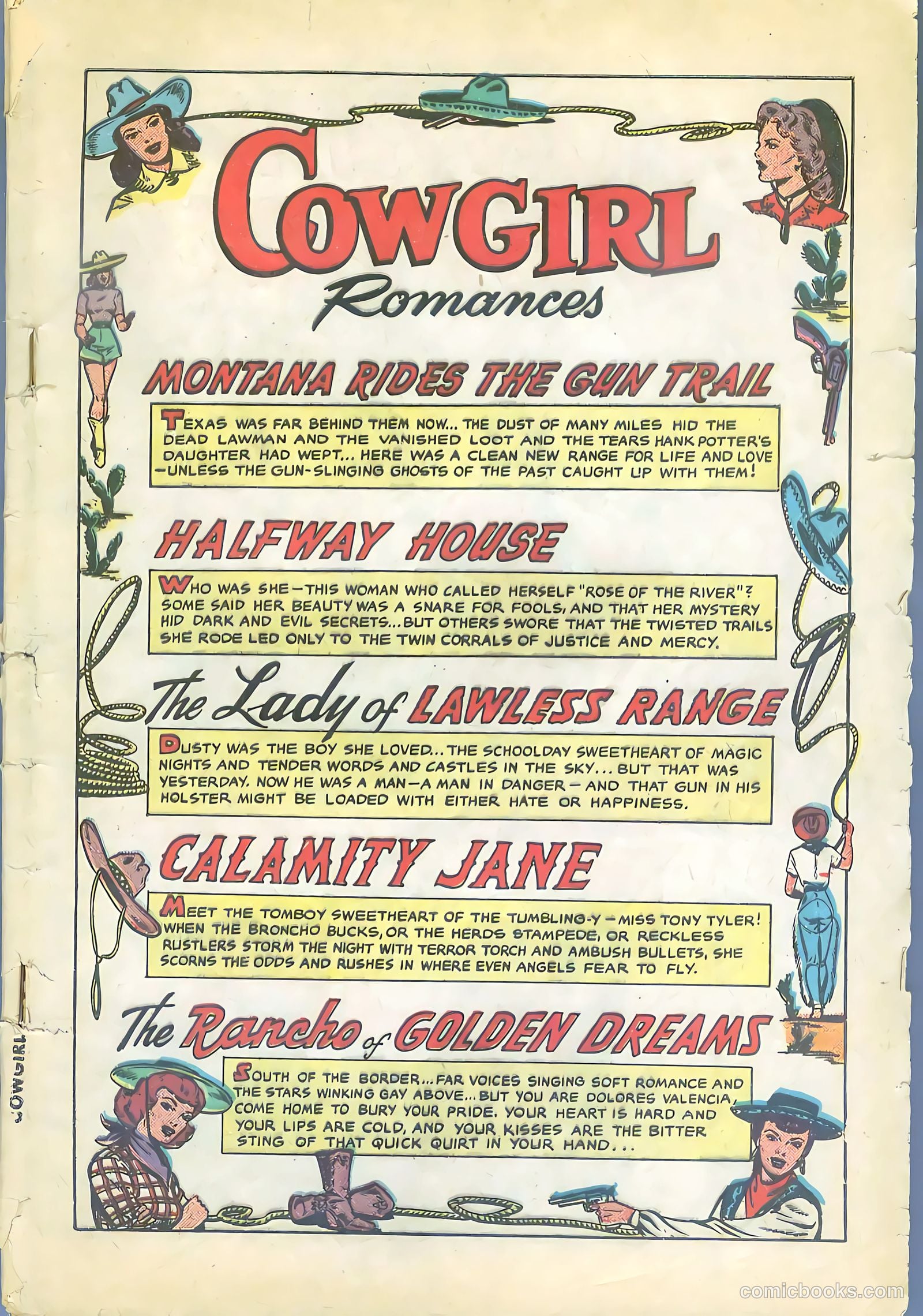 Cowgirl Romances #2 (1950, Love Romances Pub. Co., Inc.) — page 3 of 51