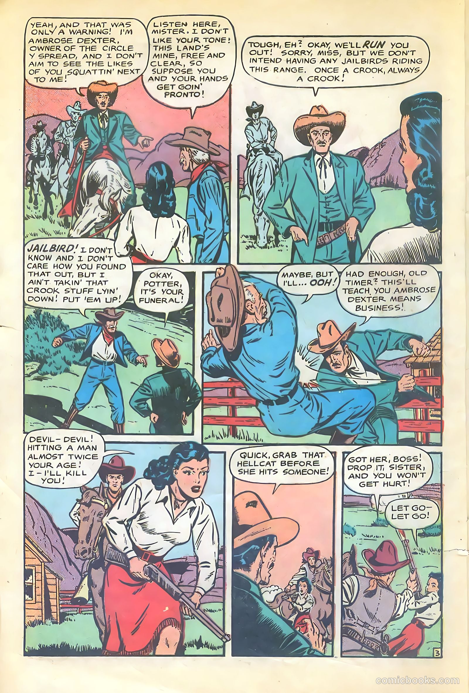 Cowgirl Romances #2 (1950, Love Romances Pub. Co., Inc.) — page 5 of 51
