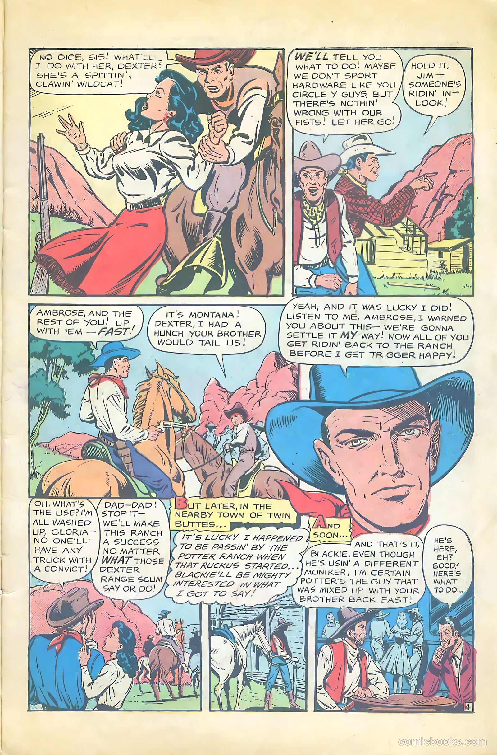 Cowgirl Romances #2 (1950, Love Romances Pub. Co., Inc.) — page 6 of 51
