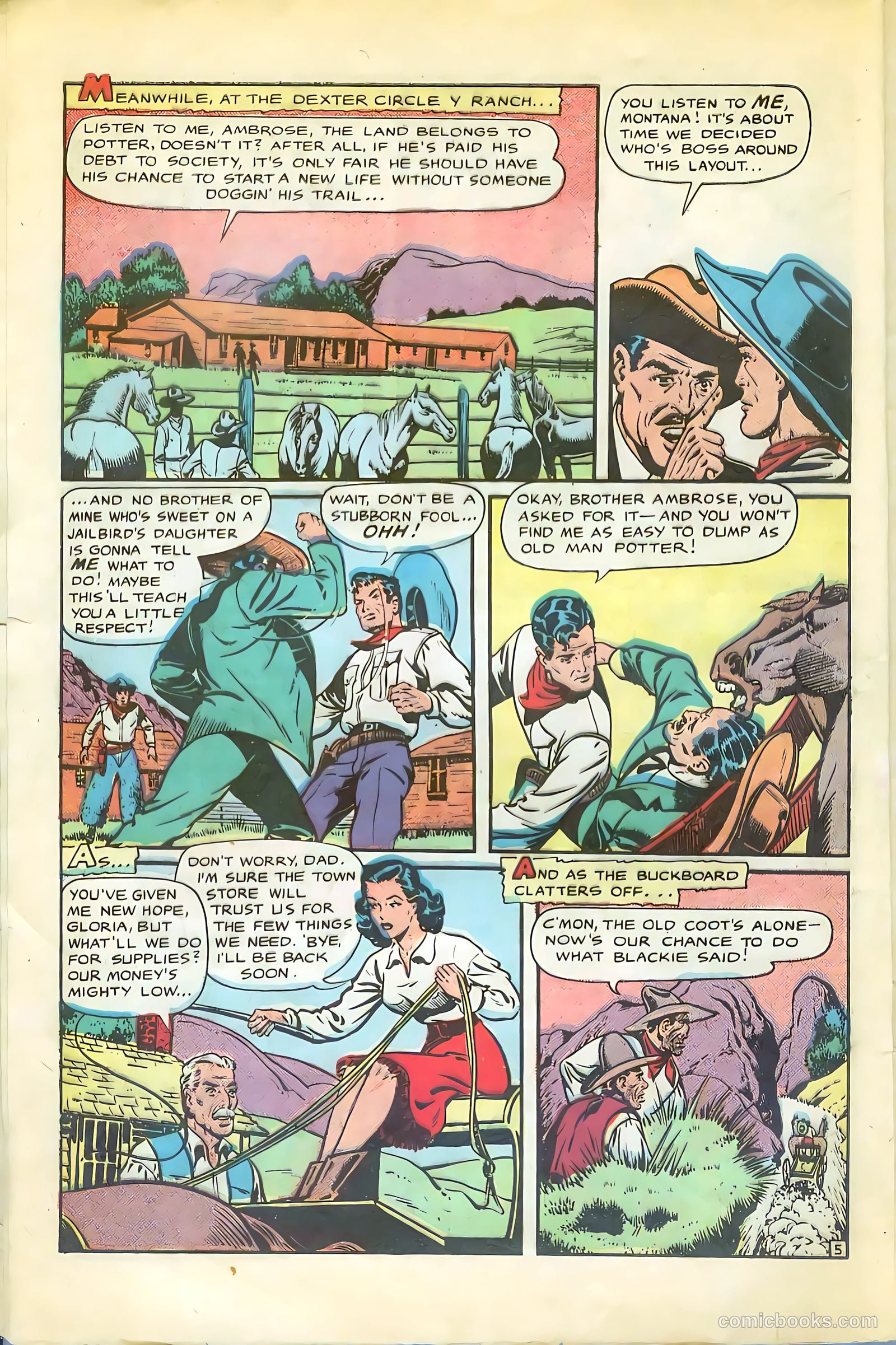 Cowgirl Romances #2 (1950, Love Romances Pub. Co., Inc.) — page 7 of 51