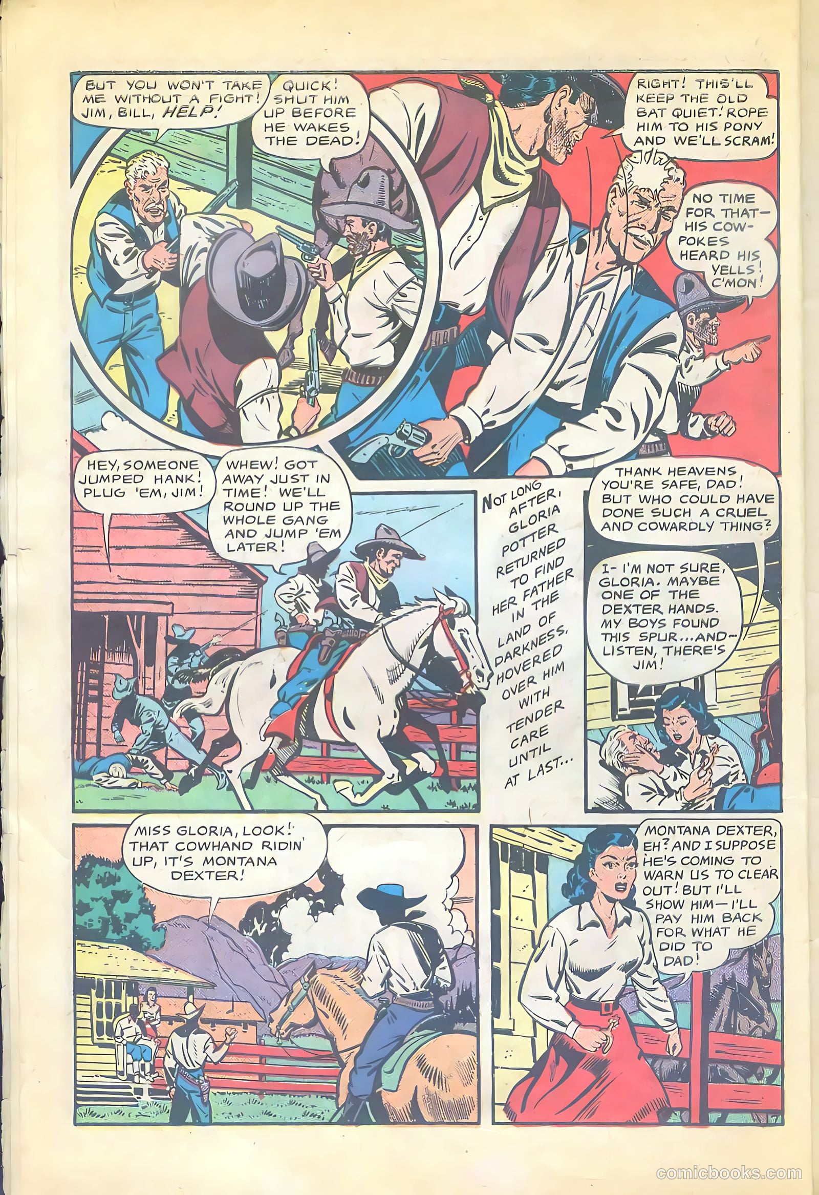 Cowgirl Romances #2 (1950, Love Romances Pub. Co., Inc.) — page 9 of 51