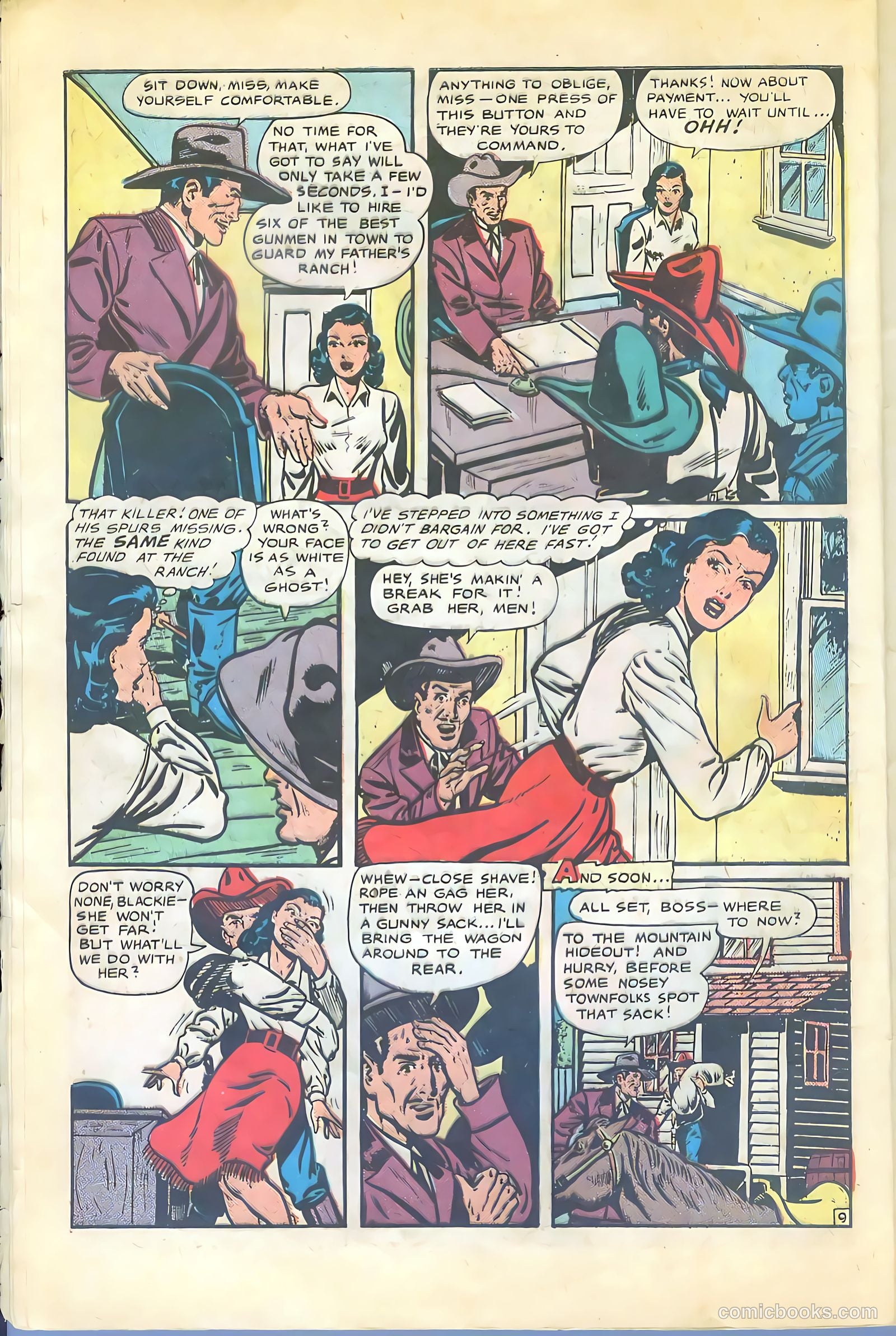 Cowgirl Romances #2 (1950, Love Romances Pub. Co., Inc.) — page 11 of 51