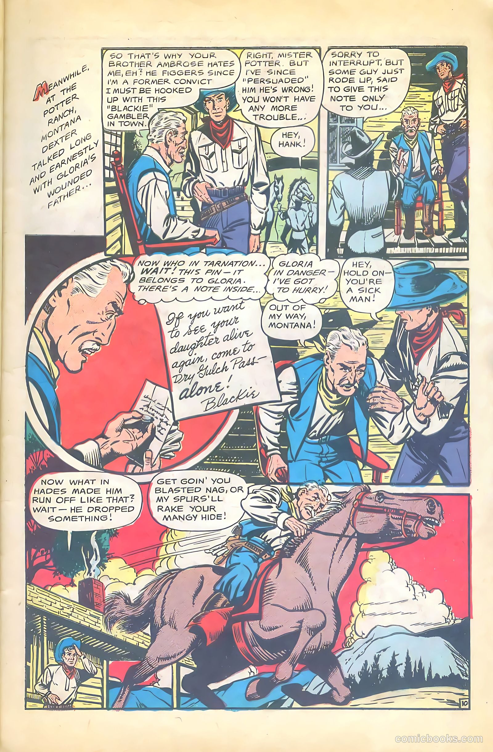 Cowgirl Romances #2 (1950, Love Romances Pub. Co., Inc.) — page 12 of 51
