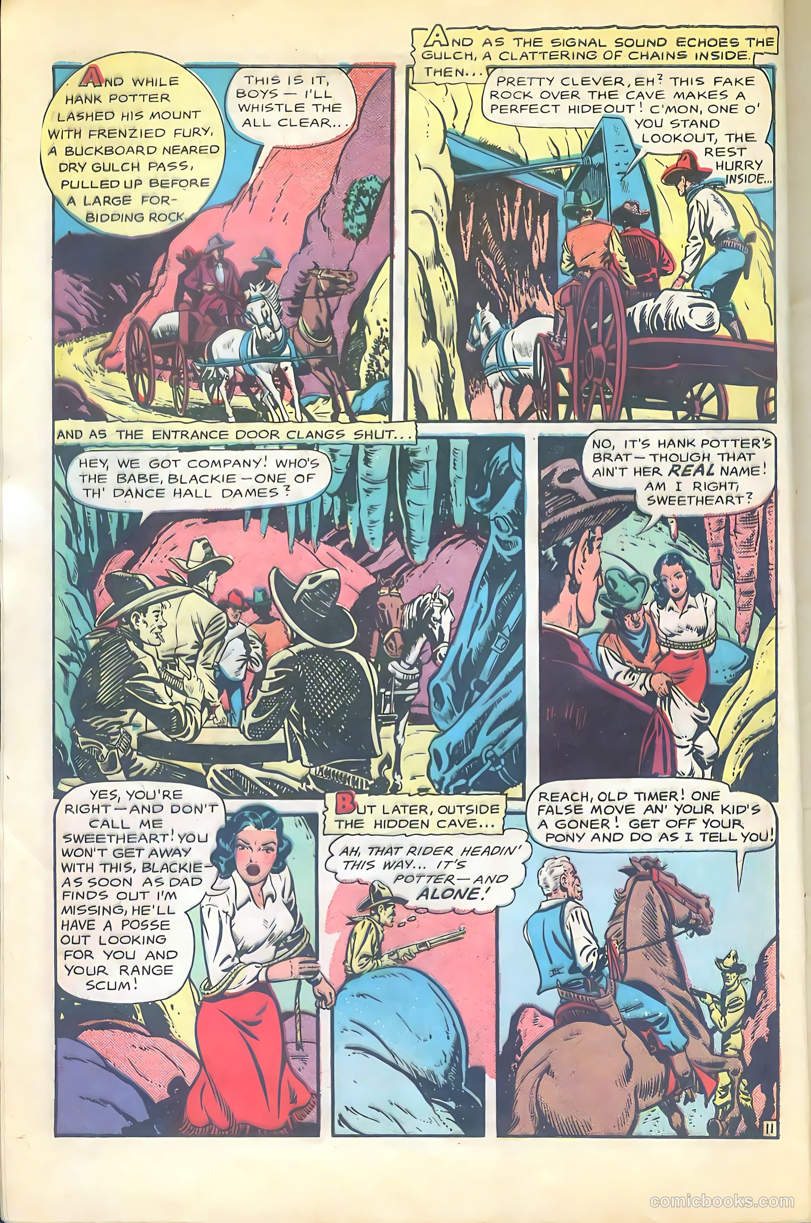 Cowgirl Romances #2 (1950, Love Romances Pub. Co., Inc.) — page 13 of 51