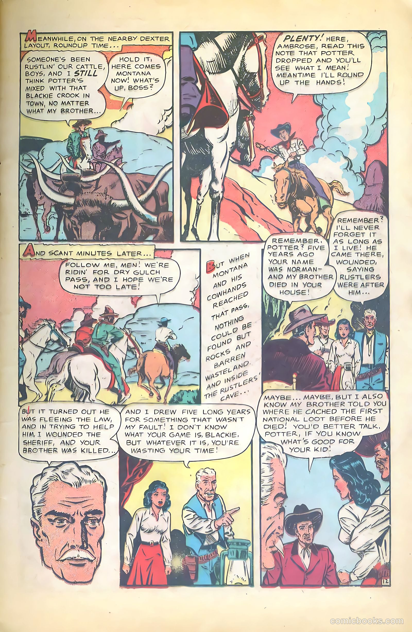 Cowgirl Romances #2 (1950, Love Romances Pub. Co., Inc.) — page 14 of 51