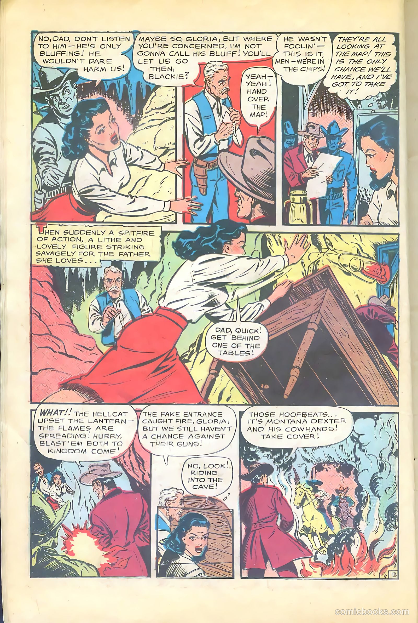 Cowgirl Romances #2 (1950, Love Romances Pub. Co., Inc.) — page 15 of 51