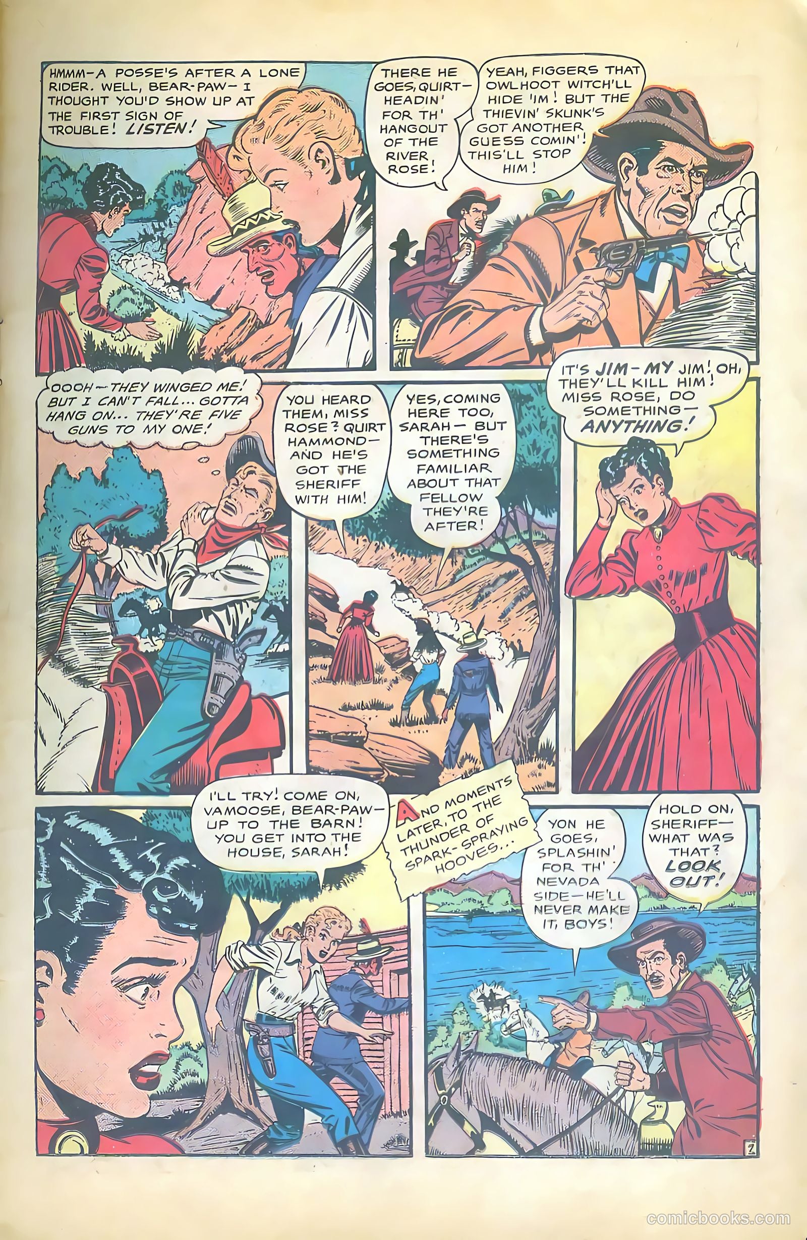 Cowgirl Romances #2 (1950, Love Romances Pub. Co., Inc.) — page 18 of 51