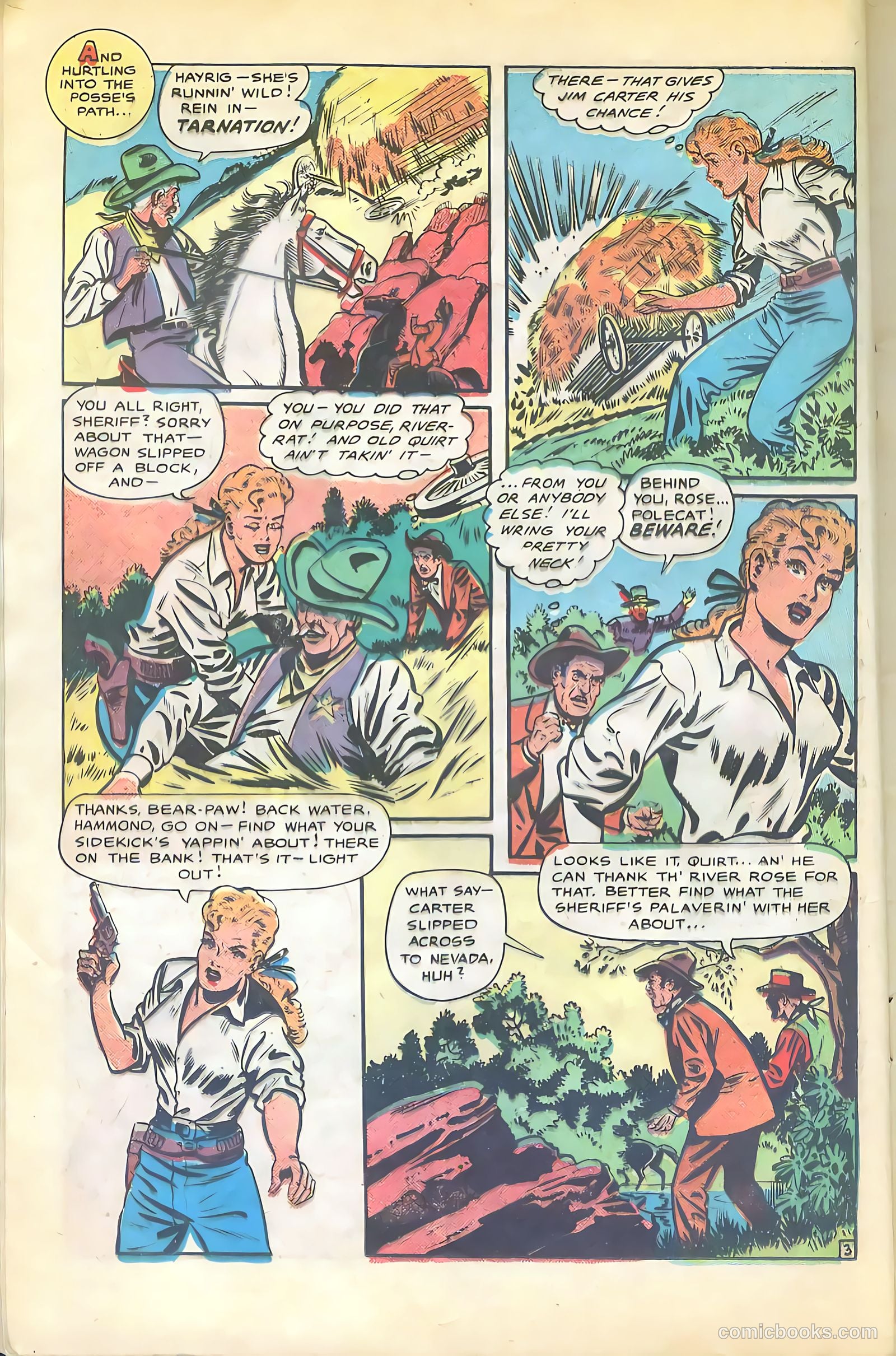 Cowgirl Romances #2 (1950, Love Romances Pub. Co., Inc.) — page 19 of 51