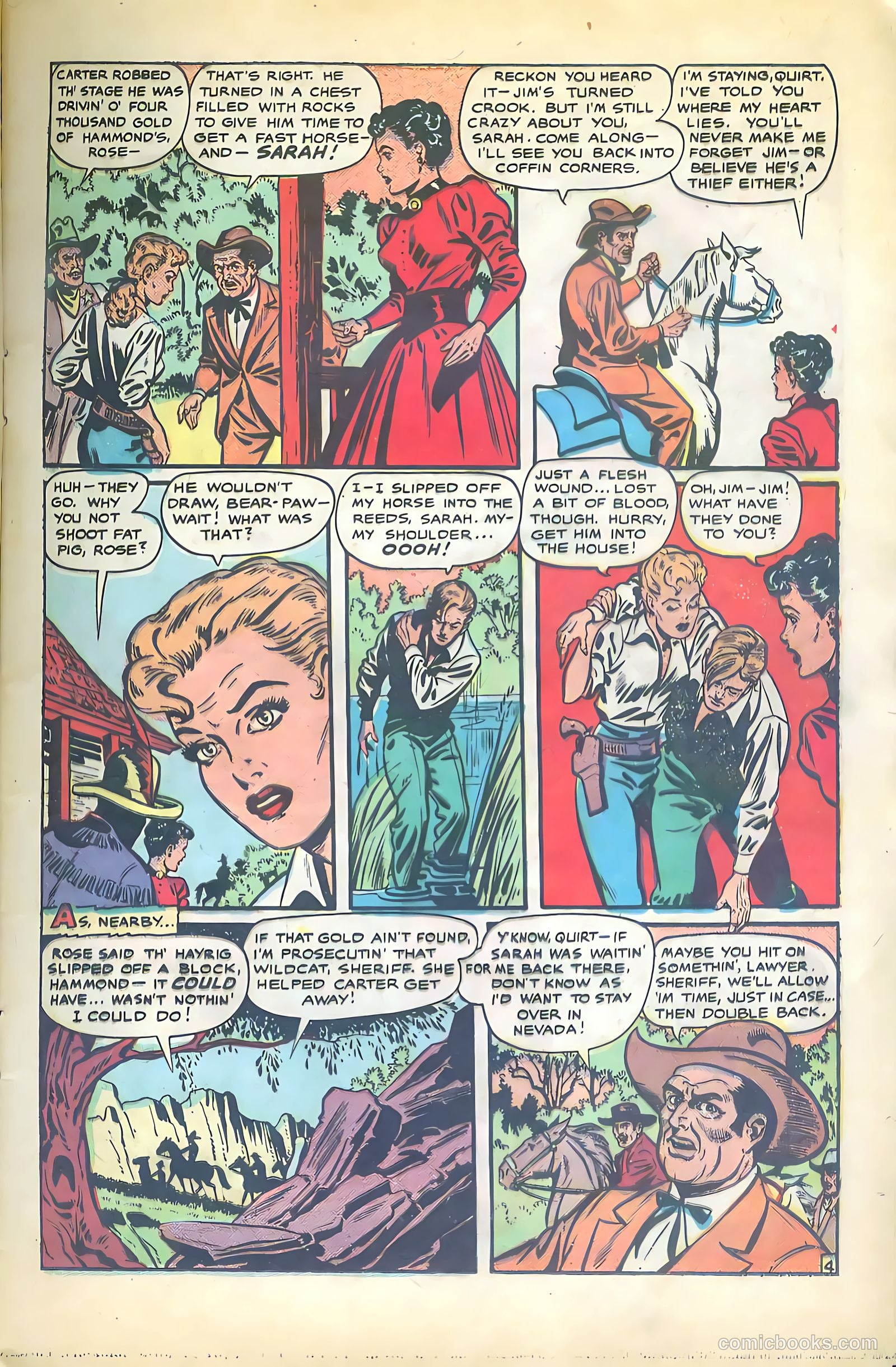 Cowgirl Romances #2 (1950, Love Romances Pub. Co., Inc.) — page 20 of 51