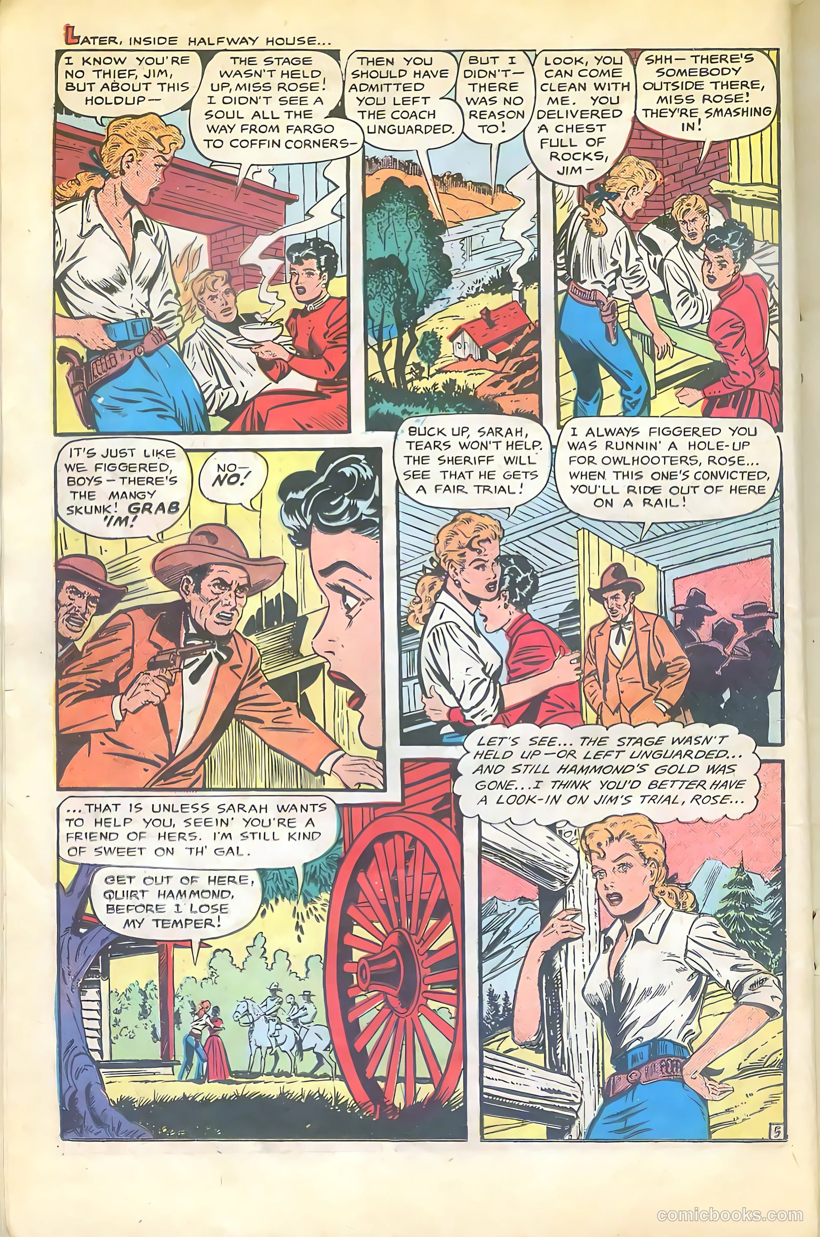 Cowgirl Romances #2 (1950, Love Romances Pub. Co., Inc.) — page 21 of 51