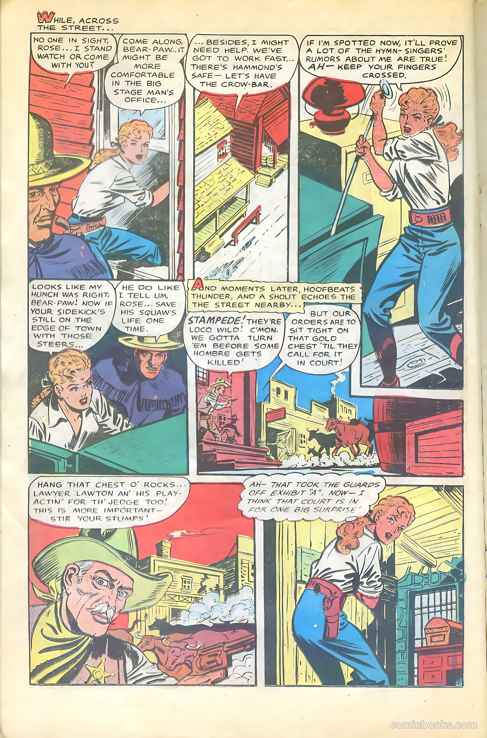 Cowgirl Romances #2 (1950, Love Romances Pub. Co., Inc.) — page 23 of 51