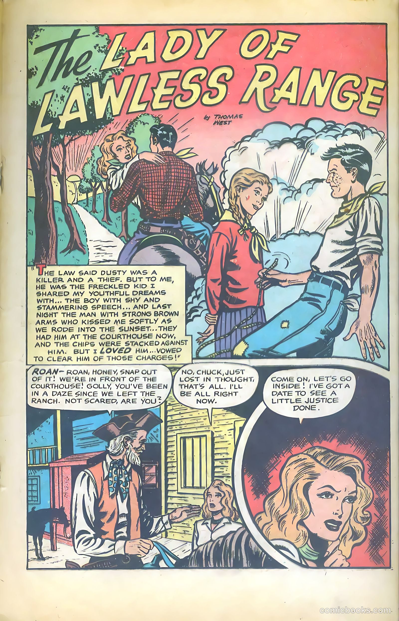 Cowgirl Romances #2 (1950, Love Romances Pub. Co., Inc.) — page 26 of 51