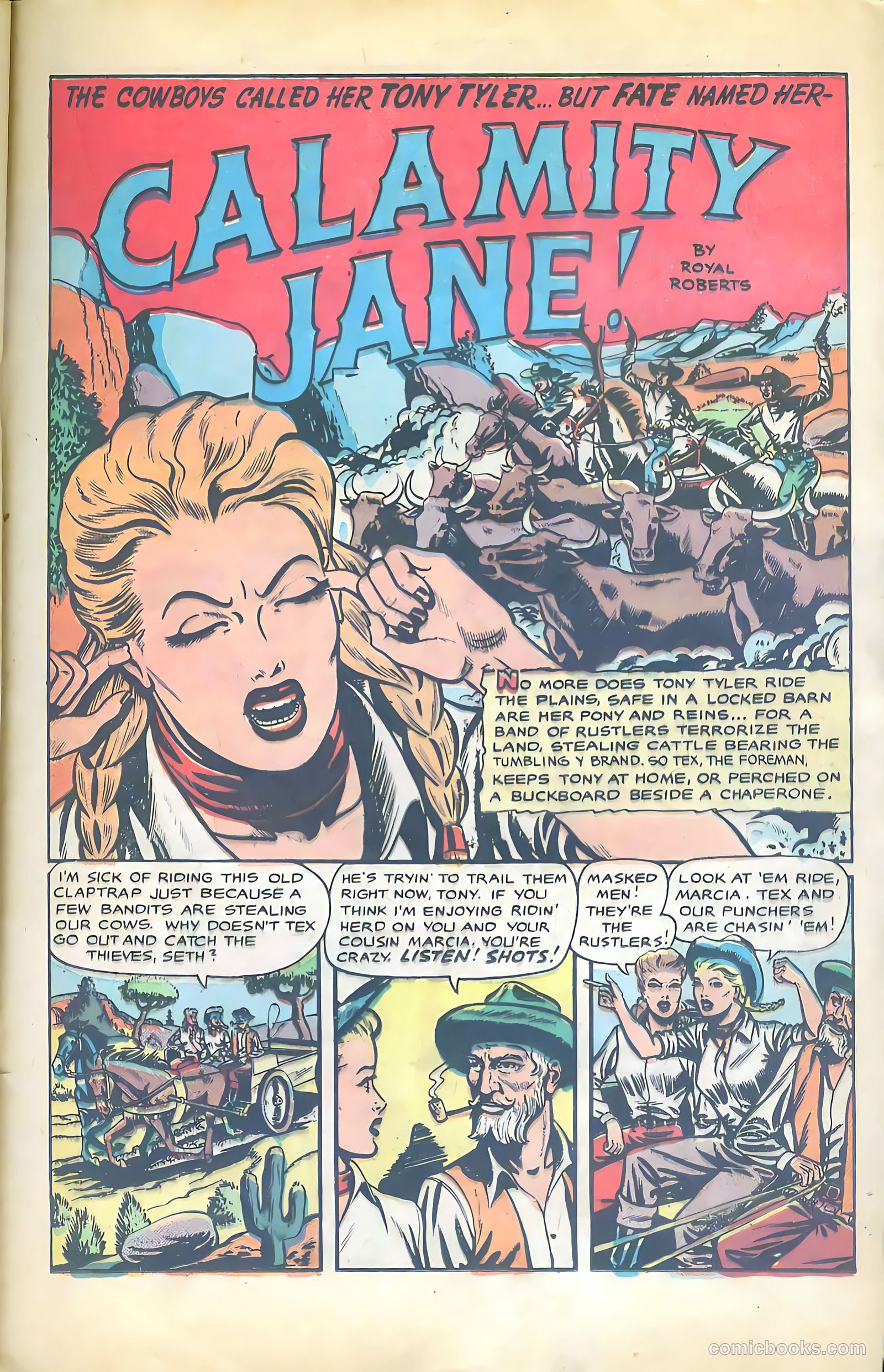 Cowgirl Romances #2 (1950, Love Romances Pub. Co., Inc.) — page 32 of 51