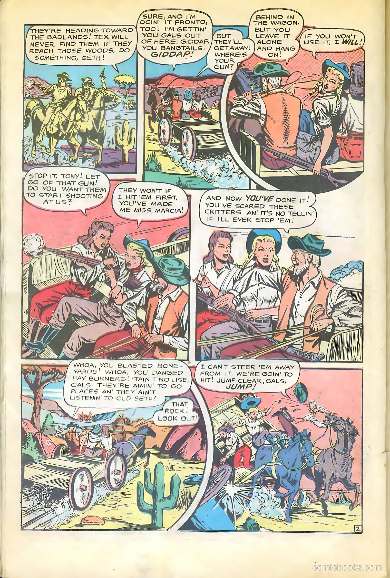 Cowgirl Romances #2 (1950, Love Romances Pub. Co., Inc.) — page 33 of 51