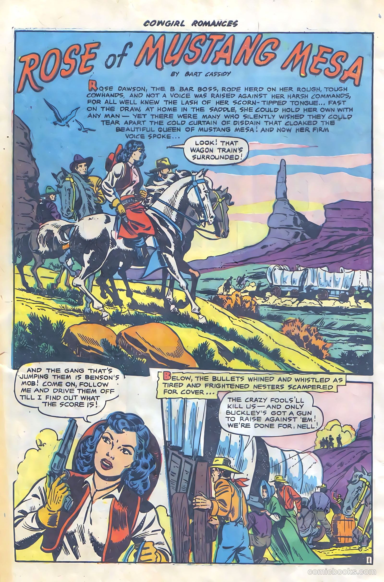 Cowgirl Romances #6 (1951, Fiction House) — page 4 of 36
