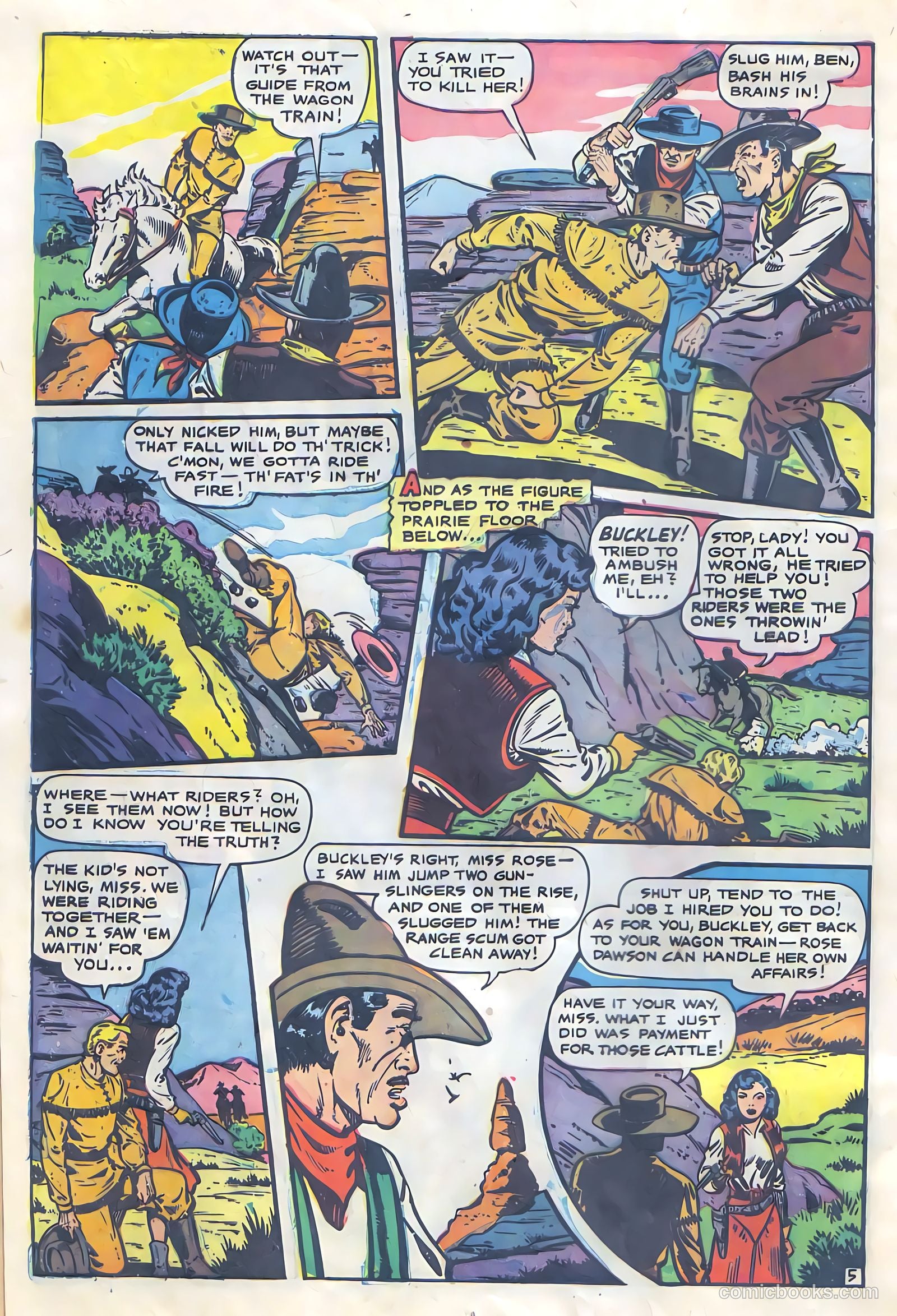 Cowgirl Romances #6 (1951, Fiction House) — page 8 of 36